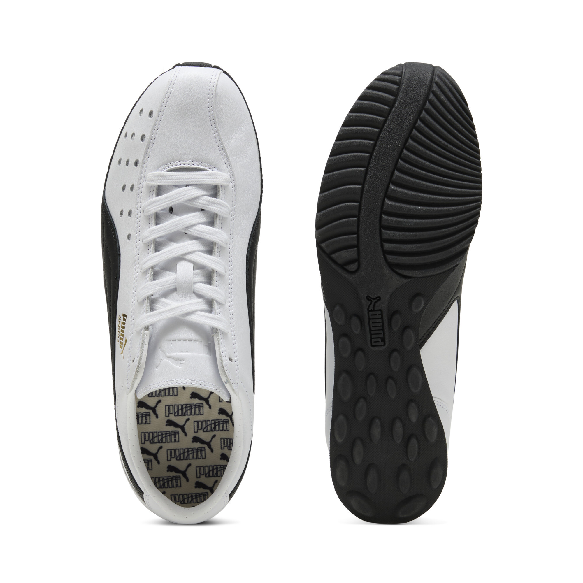 PUMA Sprint uniseks sneakers, Zwart/Wit, Maat 38,5 thumbnail 4