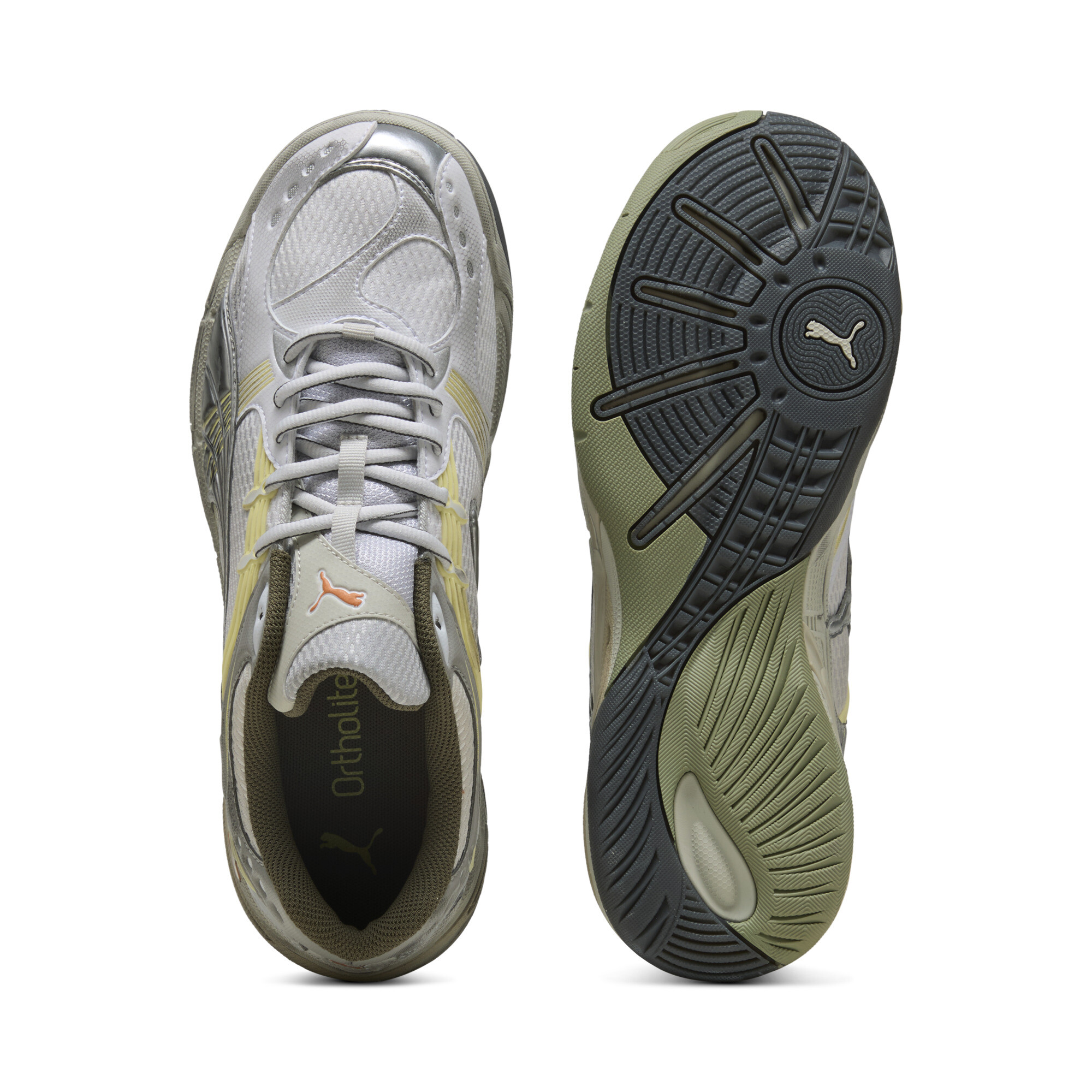 PUMA Kessel Pro uniseks sneakers, Grijs/Wit, Maat 43 thumbnail 4