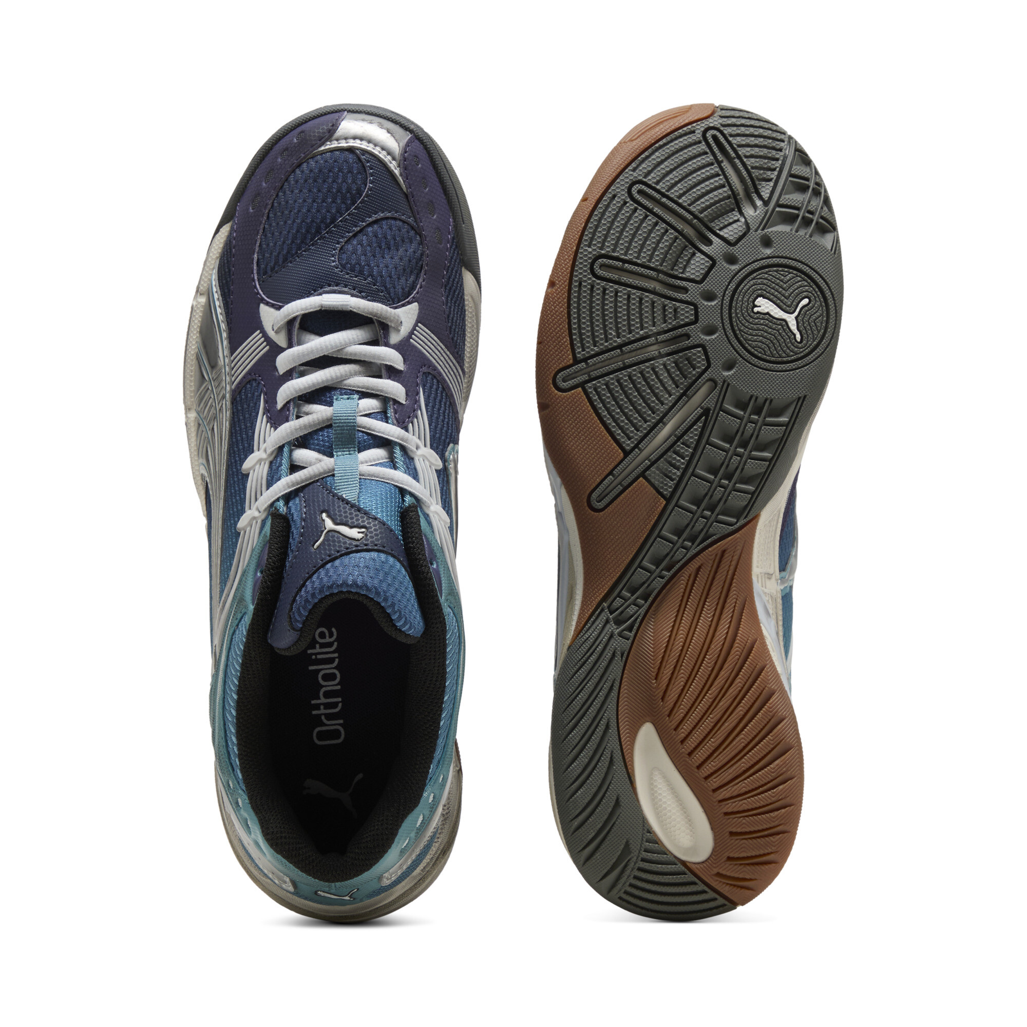 PUMA Kessel Pro uniseks sneakers, Blauw/Wit, Maat 43 thumbnail 4