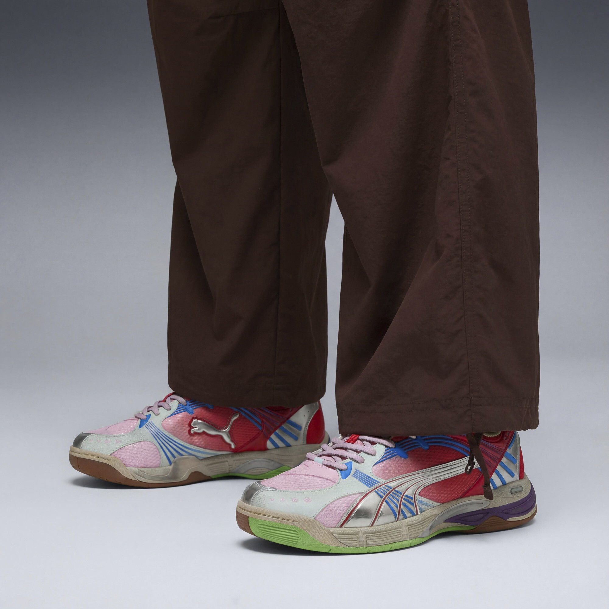 PUMA Kessel Pro uniseks sneakers, Roze/Rood, Maat 42 thumbnail 8