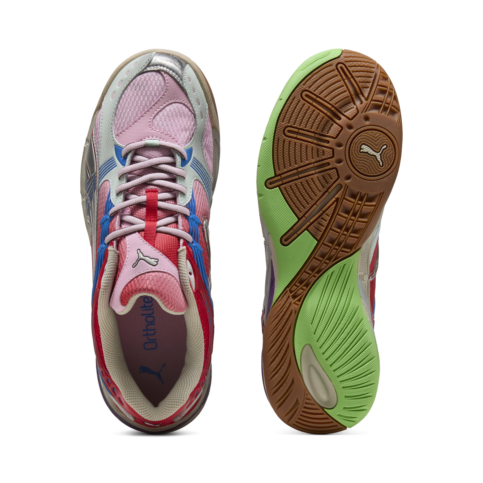 PUMA Kessel Pro uniseks sneakers, Roze/Rood, Maat 42 thumbnail 4