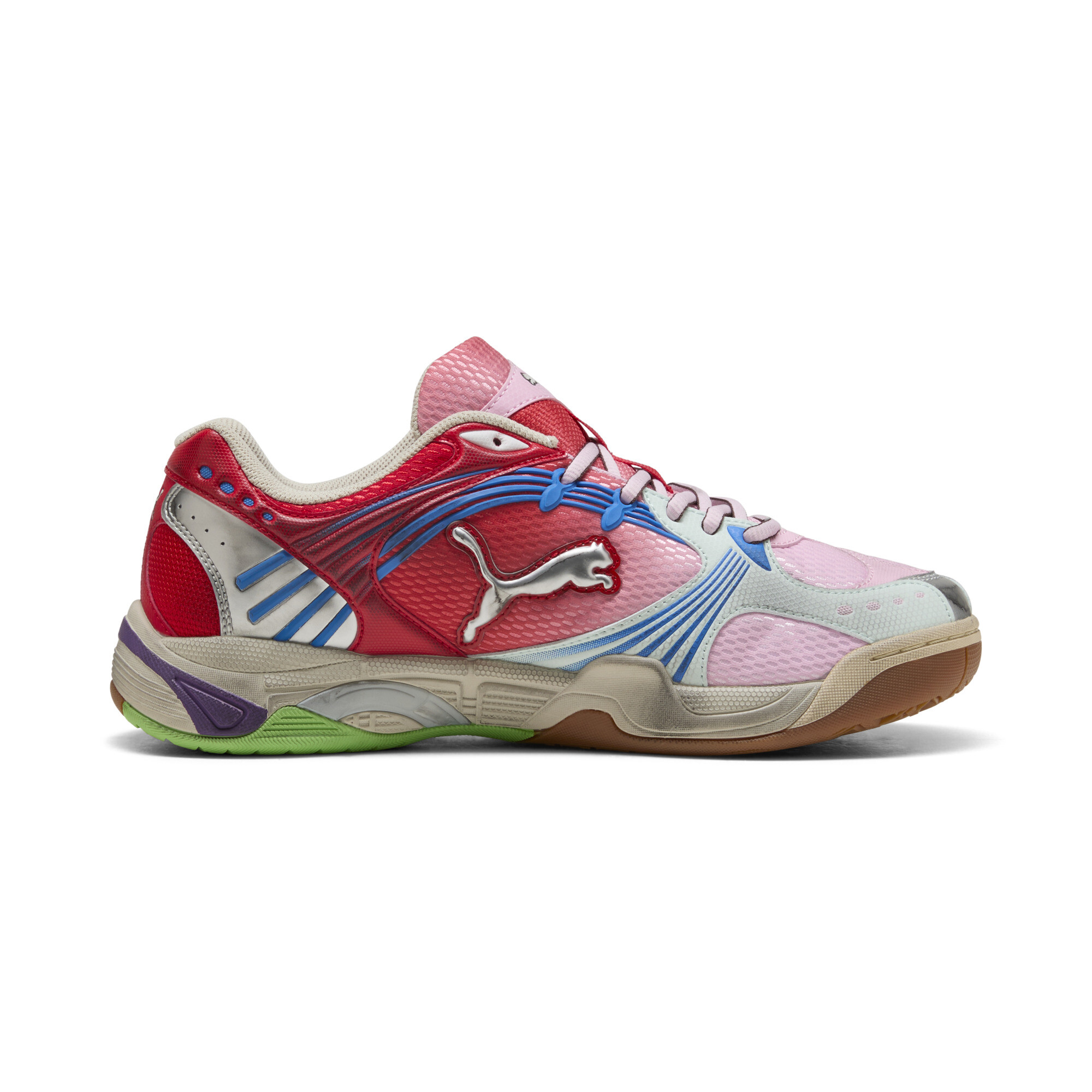 PUMA Kessel Pro uniseks sneakers, Roze/Rood, Maat 42 thumbnail 3