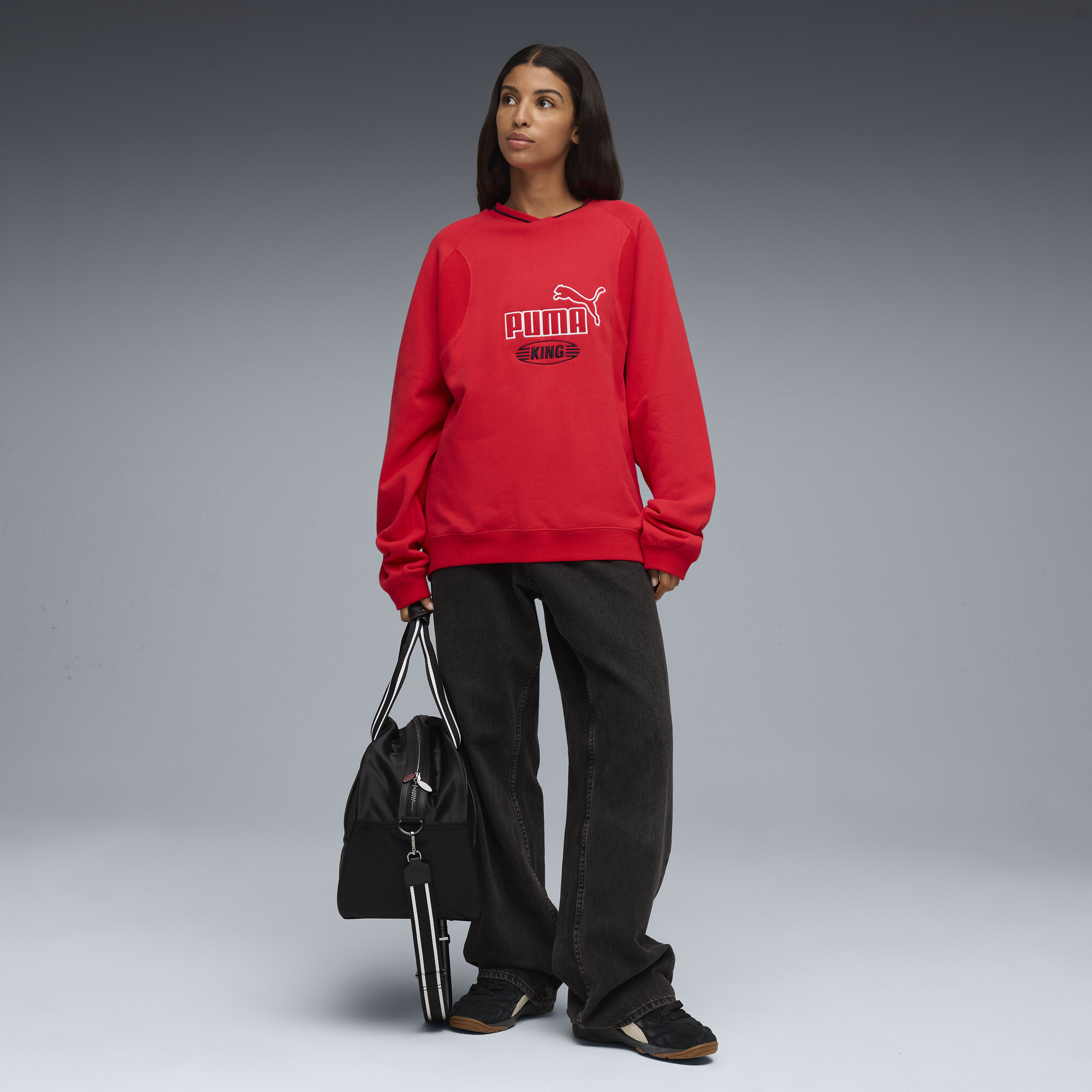 PUMA King Indoor The NeverWorn VI uniseks sneakers, Zwart/Wit, Maat 42 thumbnail 9