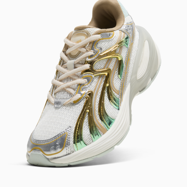 Inverse Shimmer Sneakers Women, Warm White-Archive Gold, large-MEX