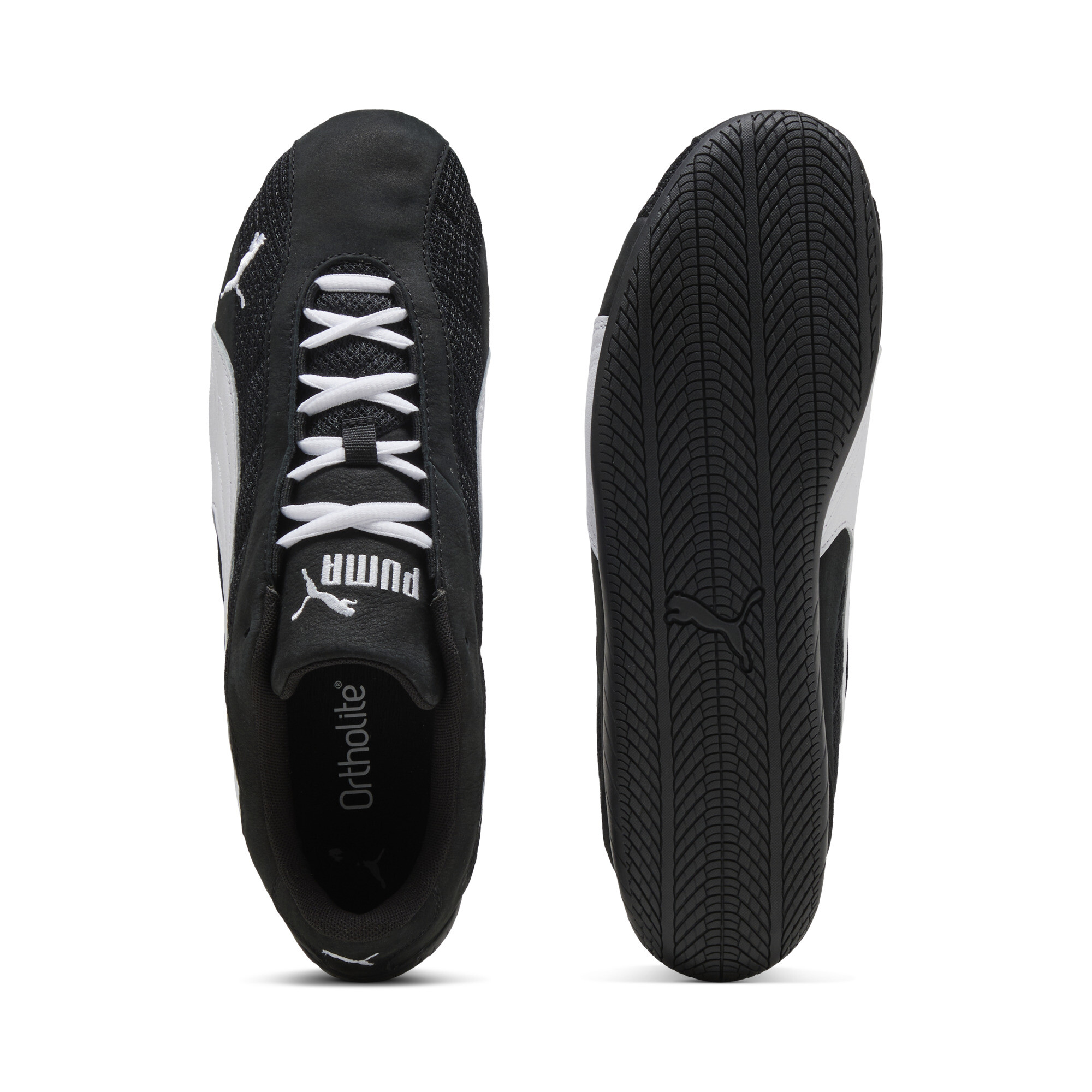 PUMA Speedcat Plus sneakers uniseks, Zwart/Wit, Maat 37 thumbnail 4