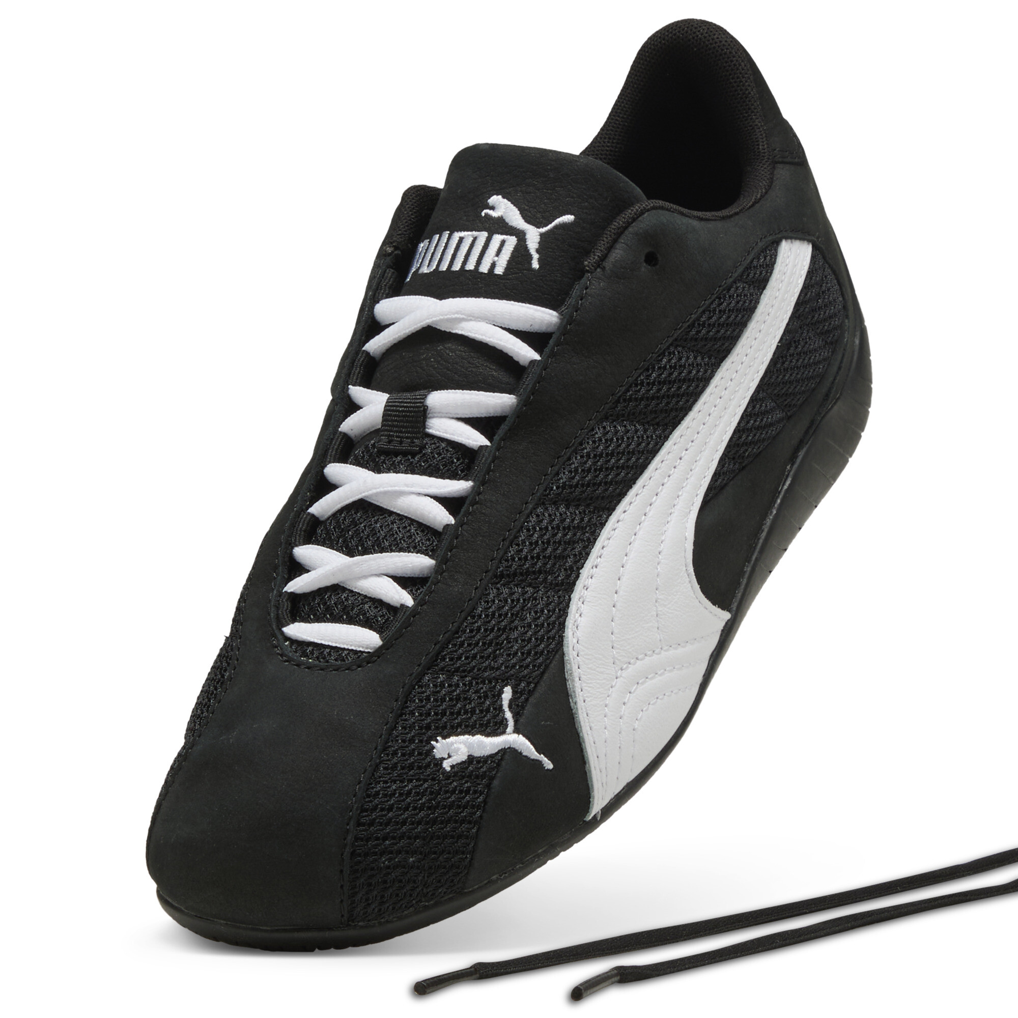 PUMA Speedcat Plus sneakers uniseks, Zwart/Wit, Maat 37 thumbnail 2