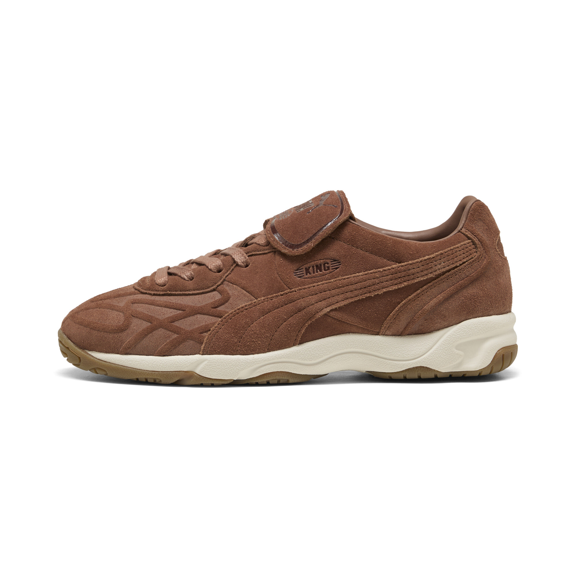 PUMA King Indoor Clean Sneakers Unisex in Brown Mushroom - 403147_02