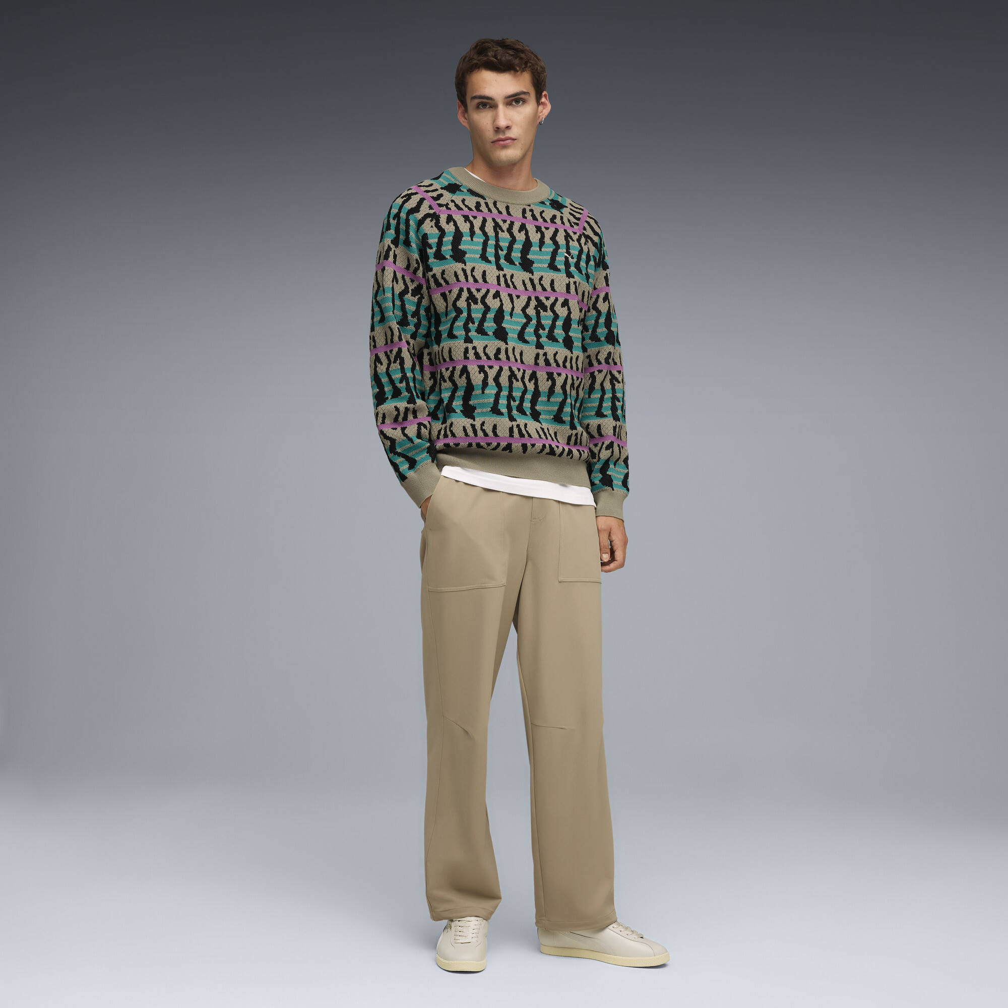 PUMA Brasil Terrace Views, Grijs/Wit, Maat 39 thumbnail 7