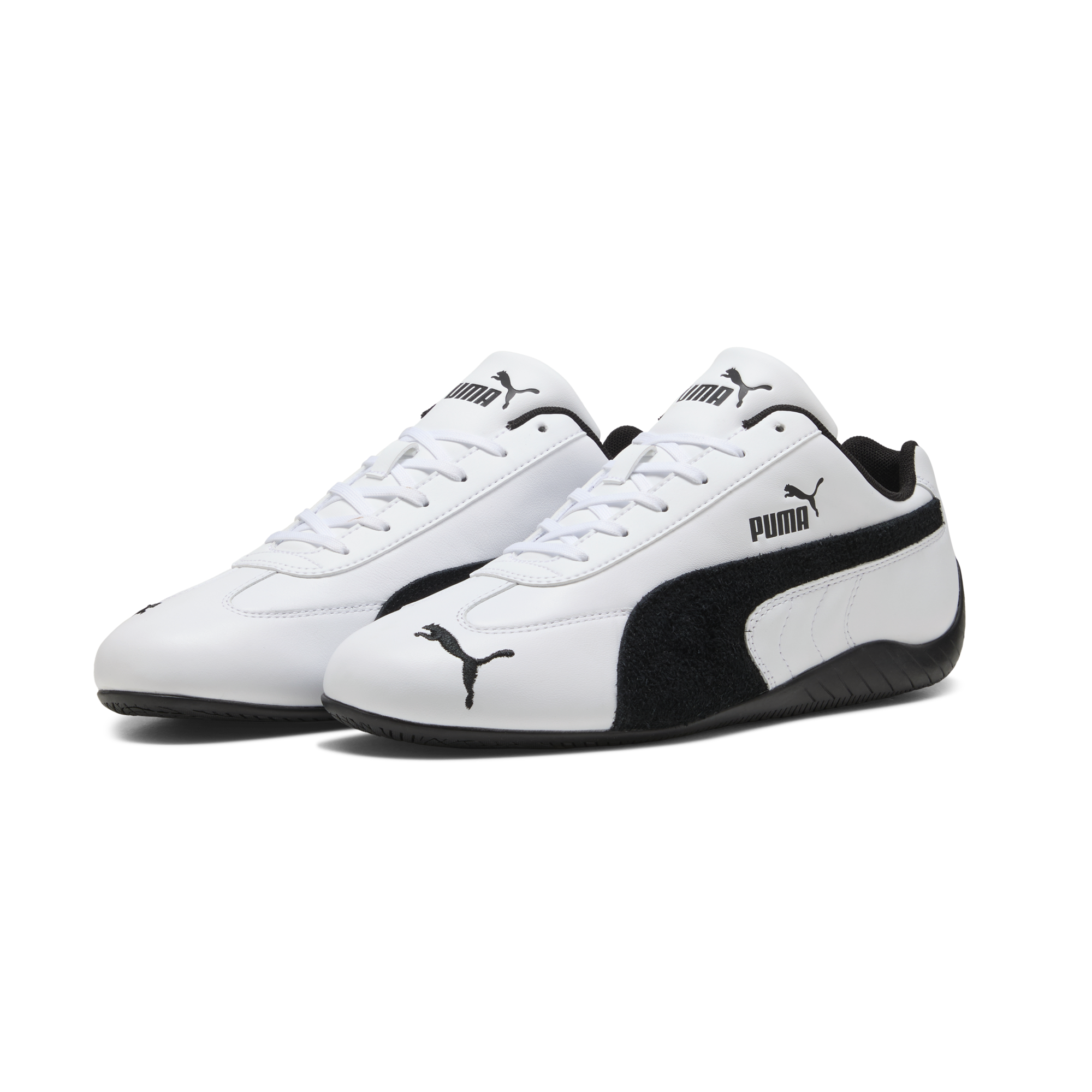 ★ PUMA★ Speedcat Leather White Black 40317501 403175-01 Puma Men Speedcat Leather White 403175-01 (Solestop.com)