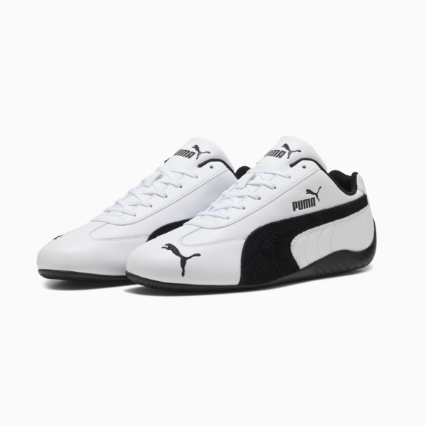 Speedcat Leather Sneakers Unisex, PUMA White-PUMA Black, large-ZAF
