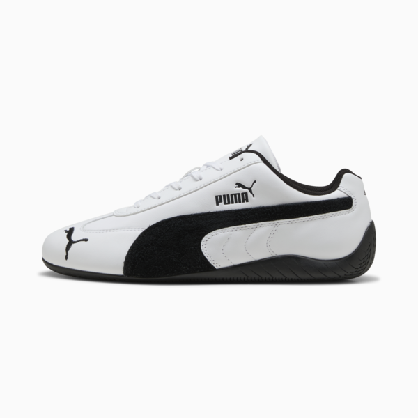 Speedcat Leather Sneakers Unisex, PUMA White-PUMA Black, large-ZAF