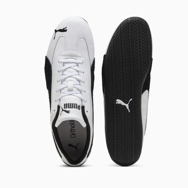 Speedcat Leather Sneakers Unisex, PUMA White-PUMA Black, large-ZAF