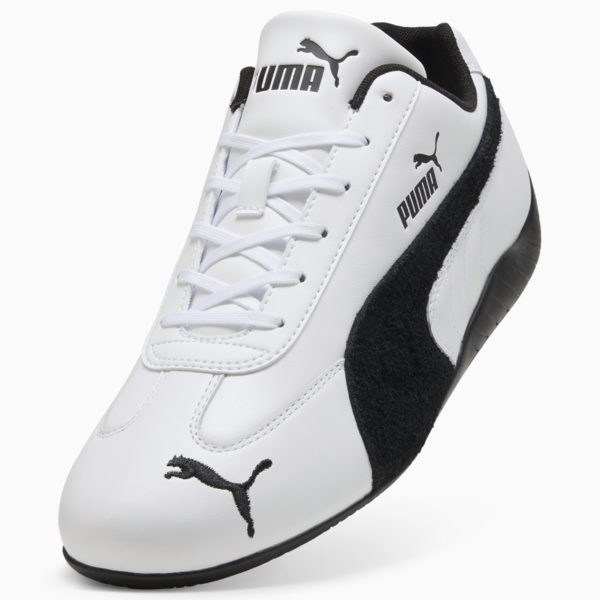 Speedcat Leather Sneakers Unisex, PUMA White-PUMA Black, large-ZAF