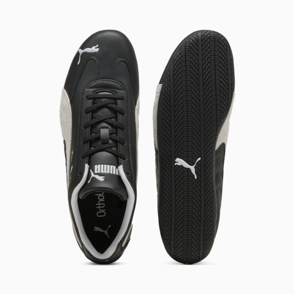 Speedcat Leather Sneakers Unisex, PUMA Black-PUMA White, large-ZAF
