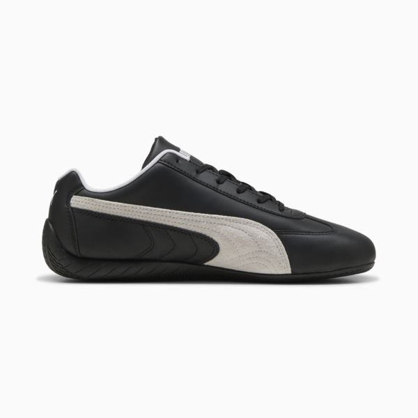 Speedcat Leather Sneakers Unisex, PUMA Black-PUMA White, large-ZAF