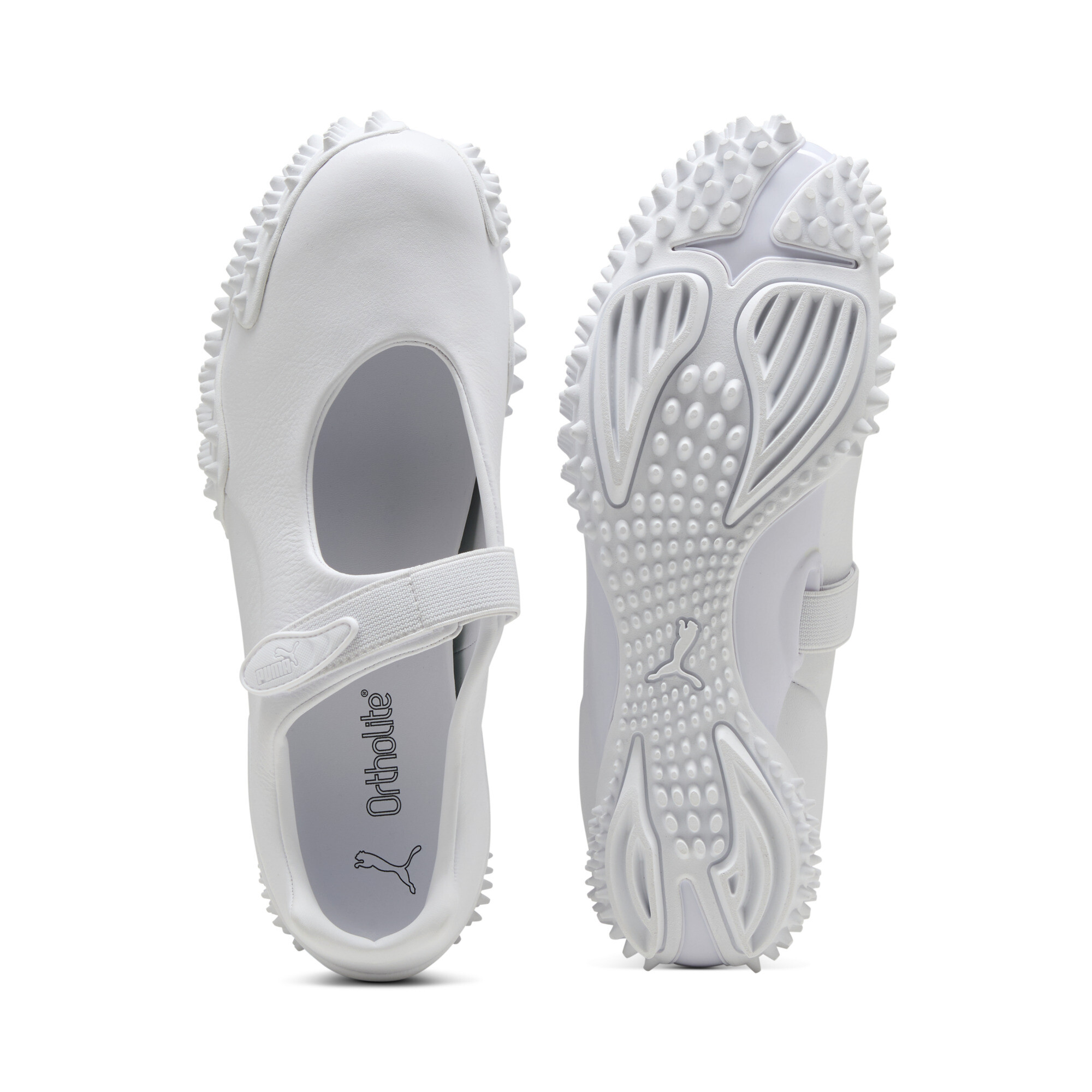 PUMA Mostro Fey Leren Schoenen uniseks voor Dames, Wit, Maat 35,5 thumbnail 4