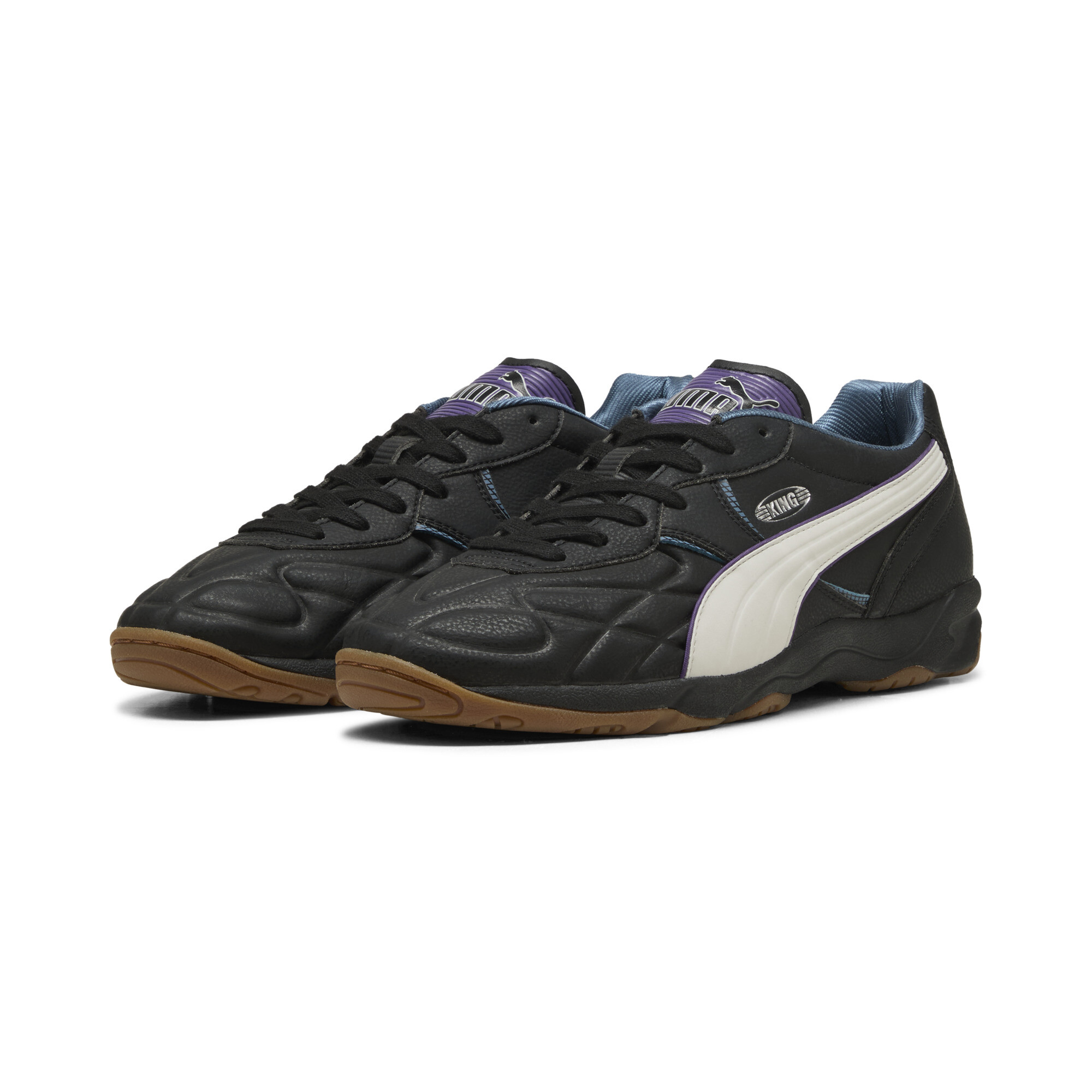 PUMA King Indoor Straatvoetbal 94 sneakers uniseks, Zwart/Grijs, Maat 43 thumbnail 6