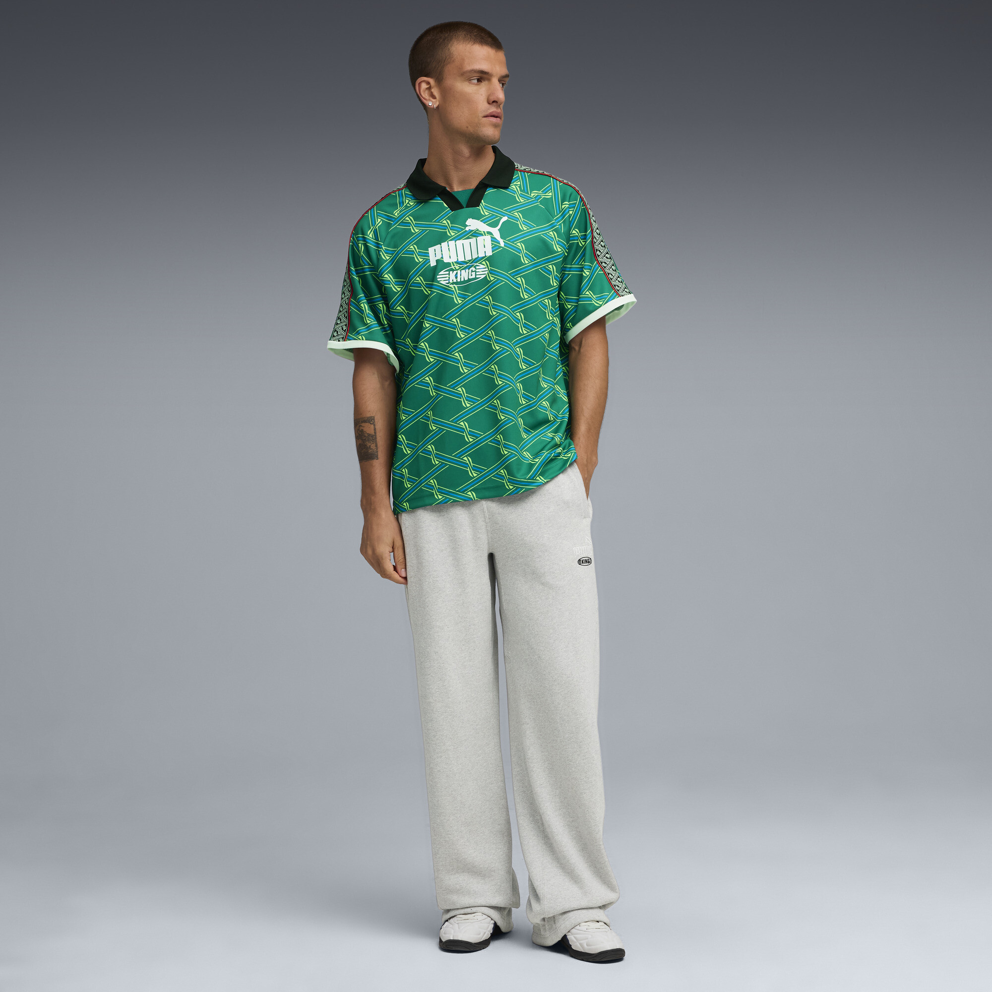 PUMA King Indoor Straatvoetbal 94 sneakers uniseks, Zwart/Grijs, Maat 42 thumbnail 7