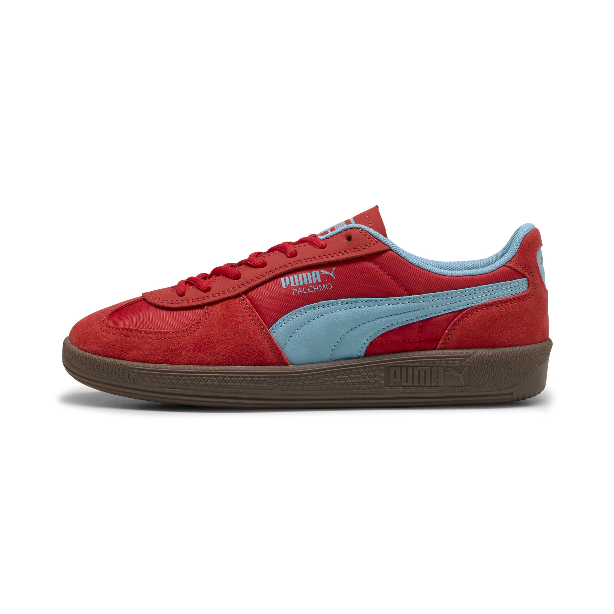 PUMA Palermo Pop Unisex Shoes in For All Time Red/Aqua - 403257_01
