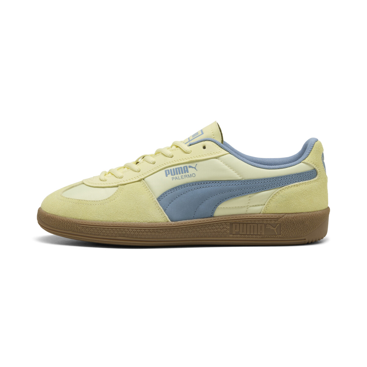 Palermo Pop Sneakers Unisex in Gold Moon/Cool Blue by PUMA, UK 9.5