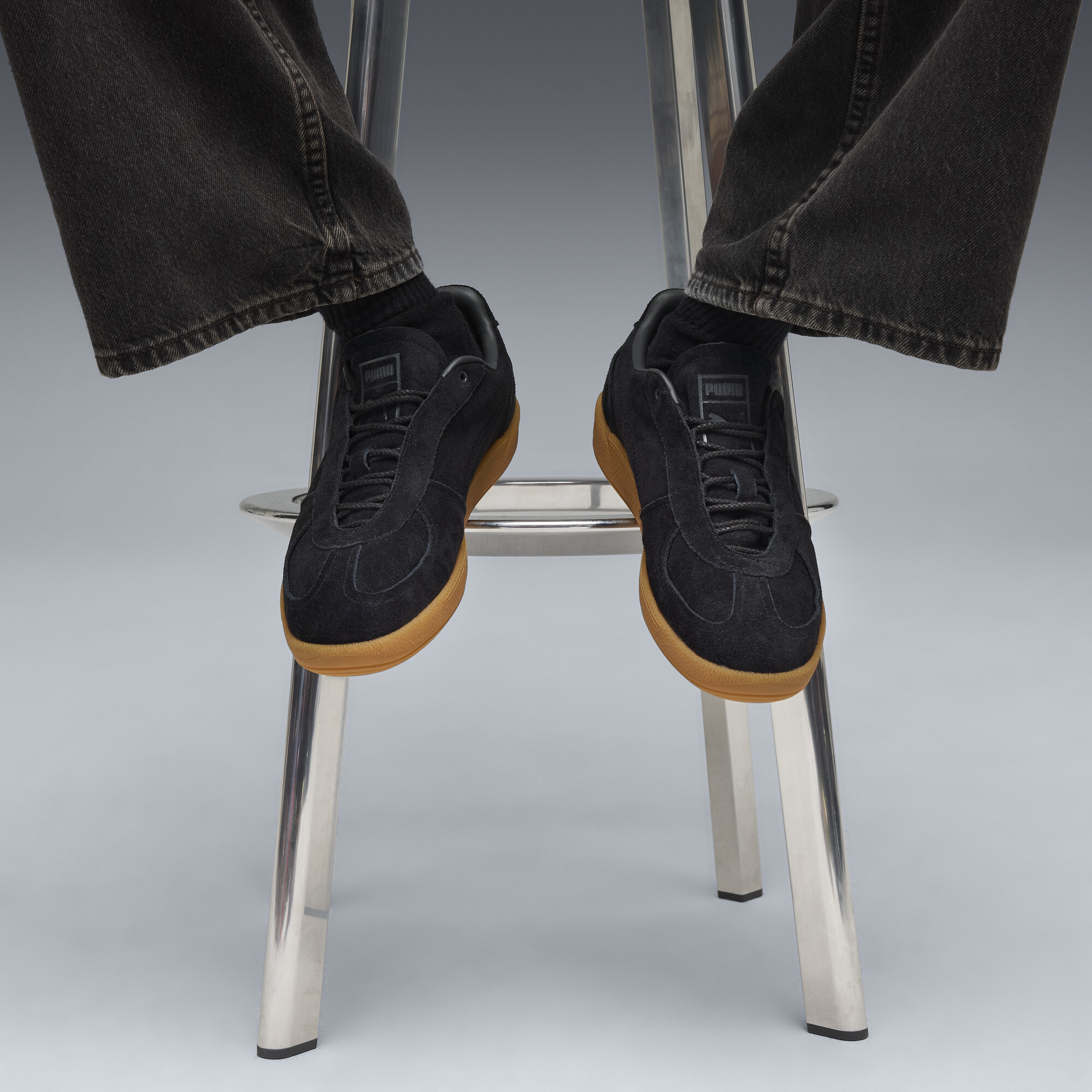 PUMA Palermo Graftman sneakers, Zwart, Maat 37,5 thumbnail 8