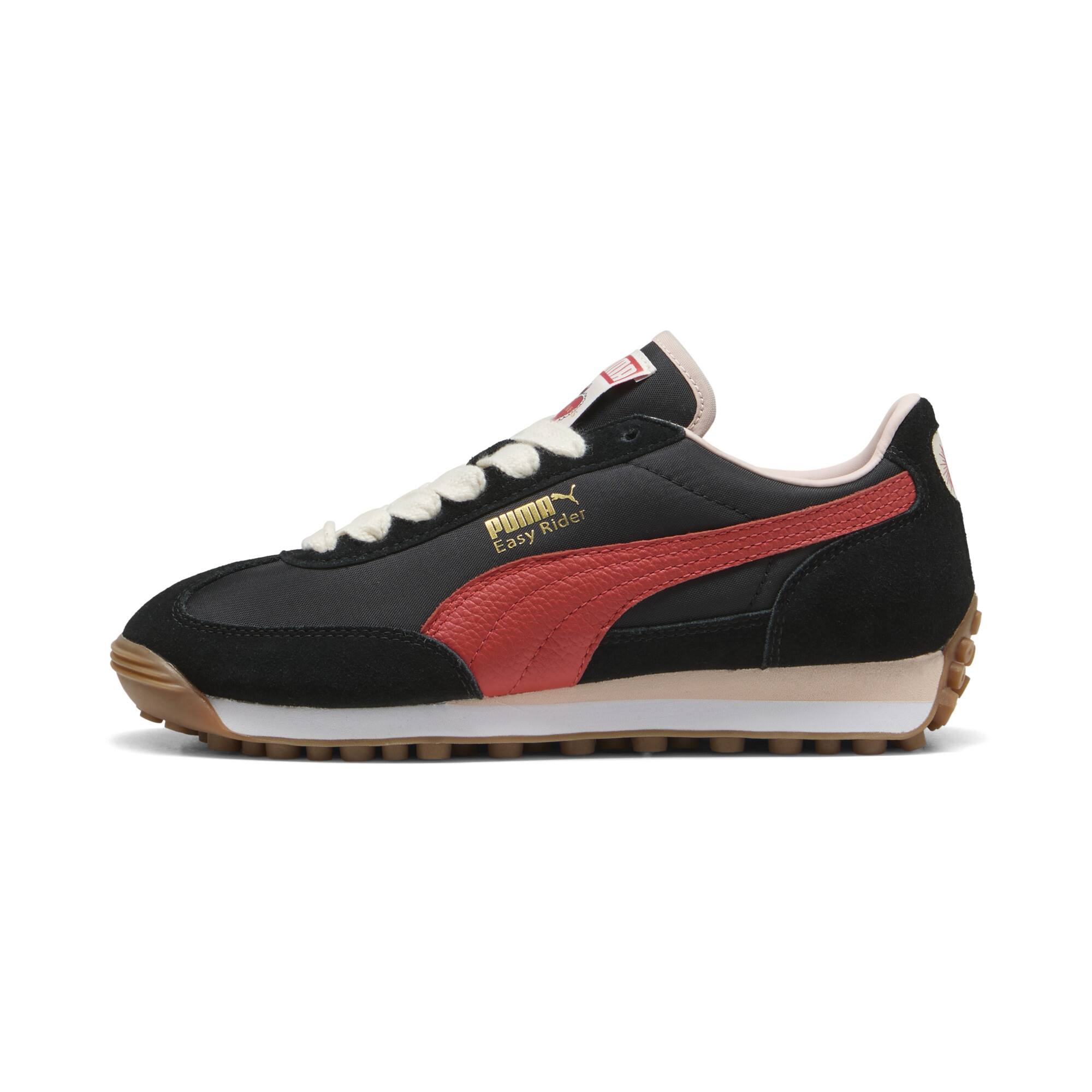 Puma Easy Rider Lovers Sneakers Unisex Schuhe Für Damen | Mit Plain | Black/Red Fire | Größe: 37.5