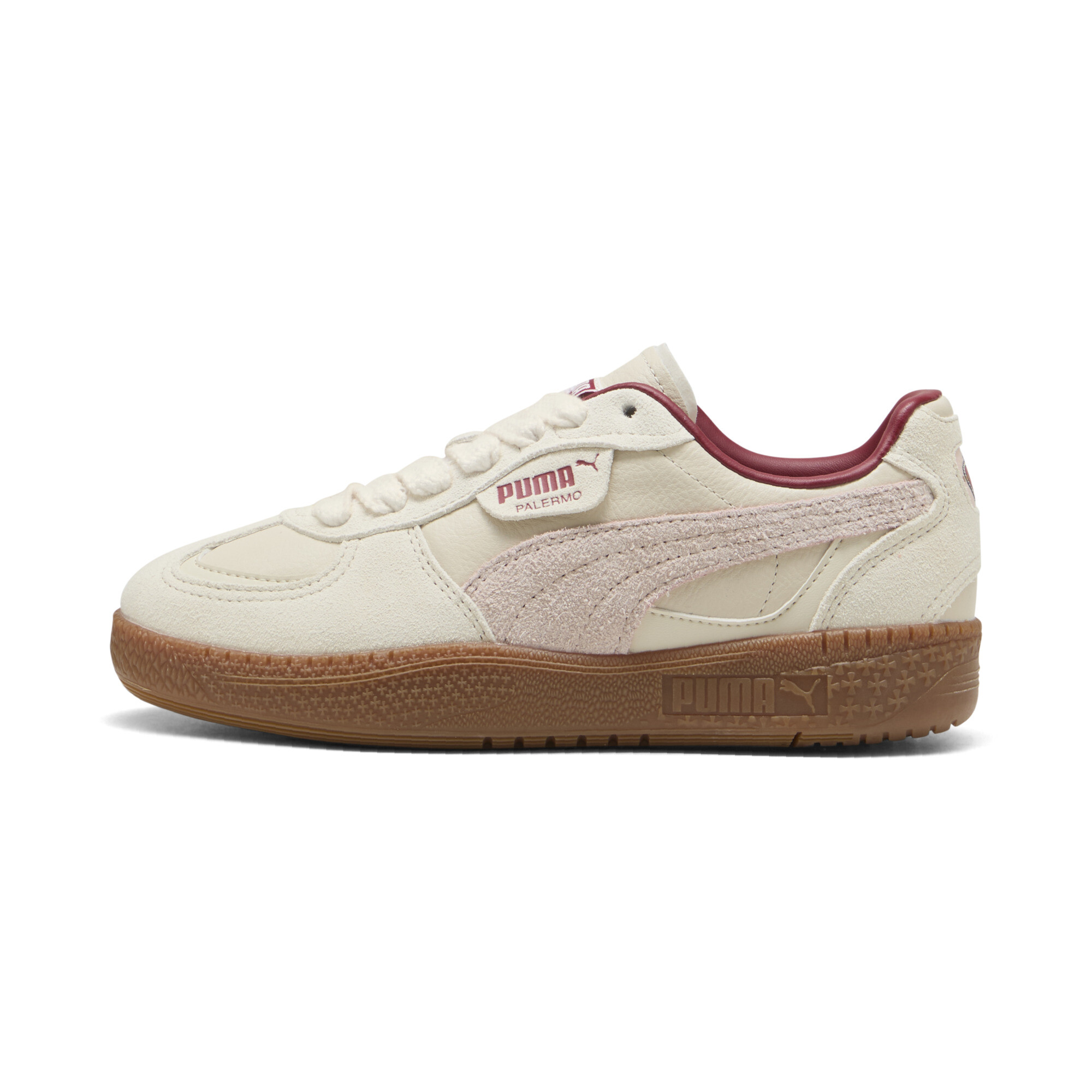 Puma Palermo Moda Lovers Sneakers Damen Schuhe | Mit Plain | Alpine Snow/Island Pink/Dark Crimson | Größe: 38