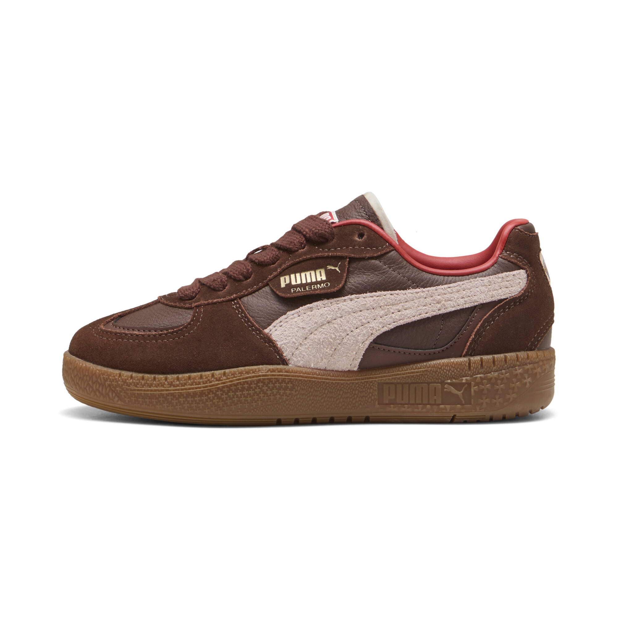 Puma Palermo Moda Lovers Sneakers Damen Schuhe | Mit Plain | Chocotart/Island Pink/Red Fire | Größe: 35.5