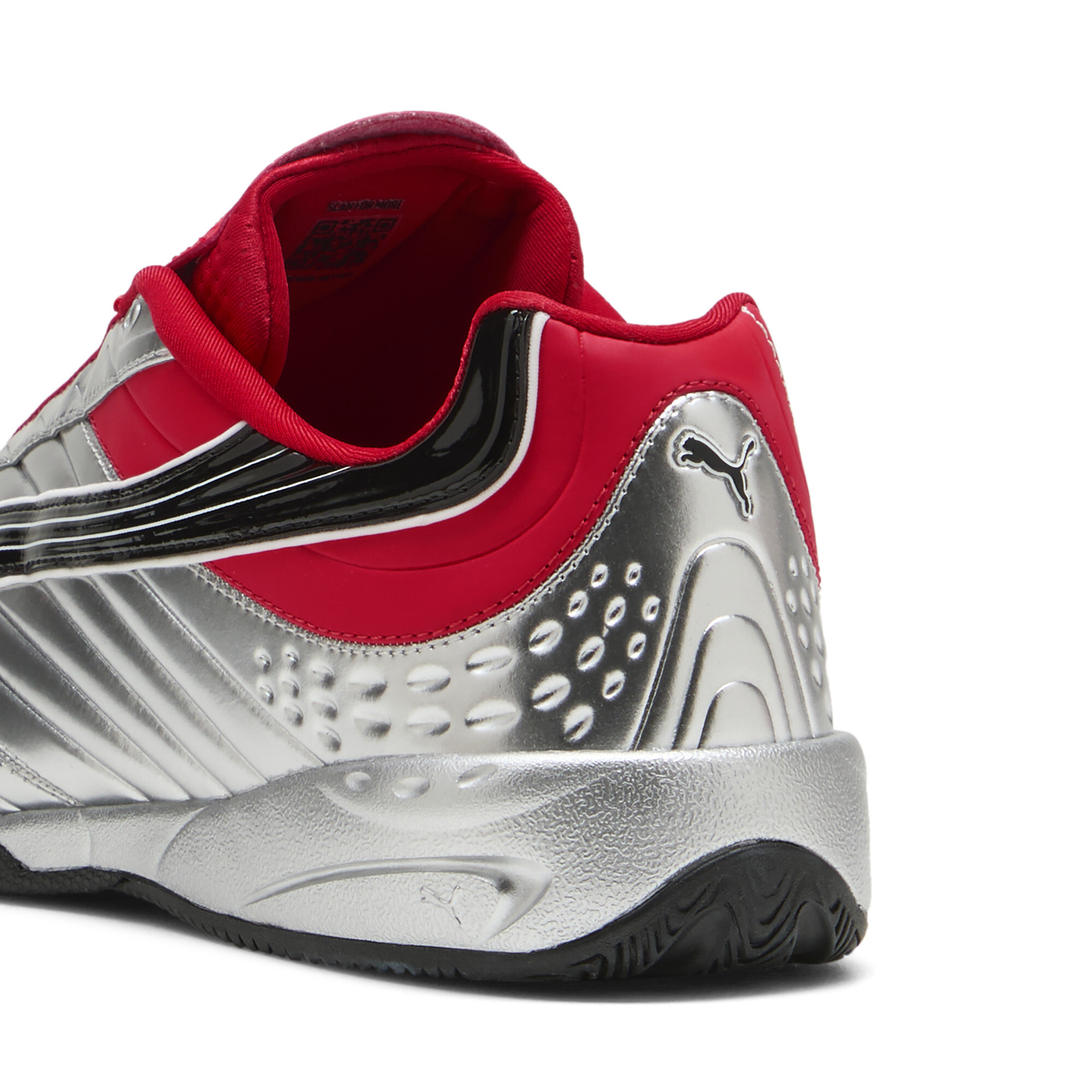 PUMA V-S2 Goalgetter sneakers, Rood/Zilver, Maat 36 thumbnail 5