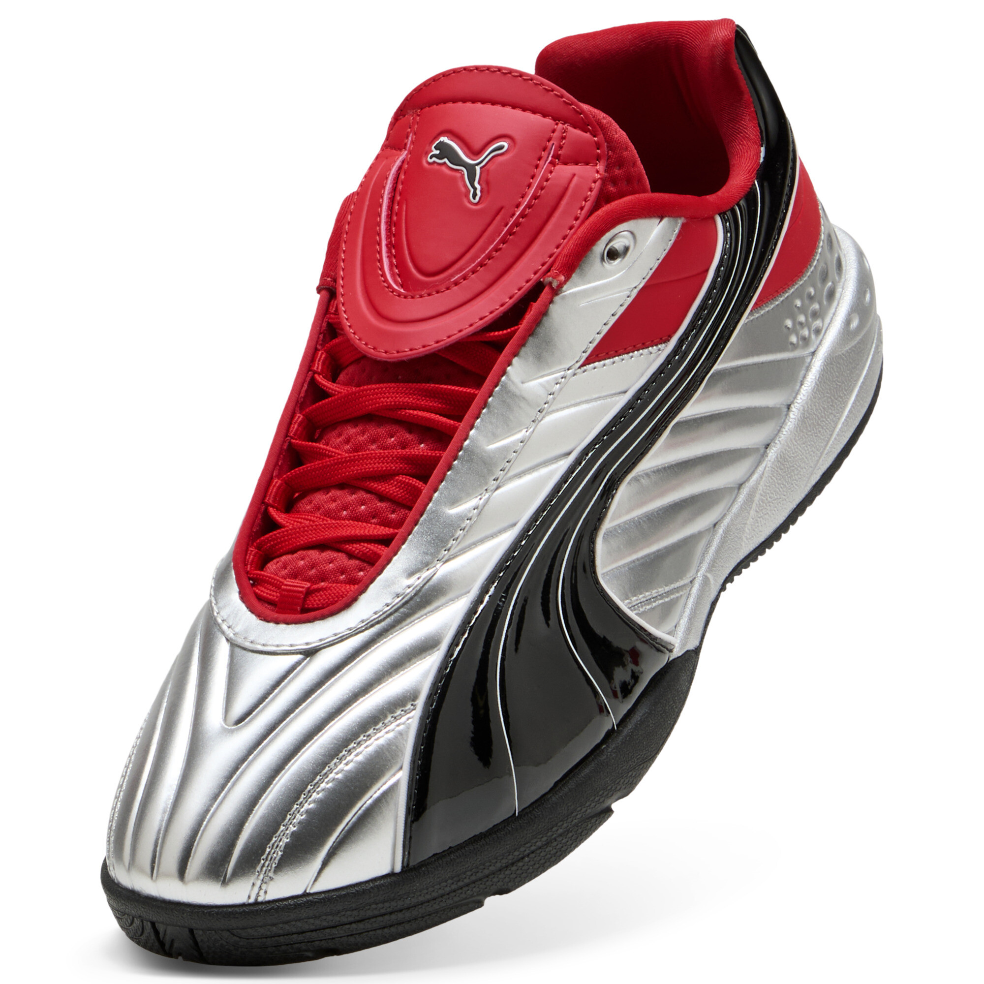 PUMA V-S2 Goalgetter sneakers, Rood/Zilver, Maat 36 thumbnail 2