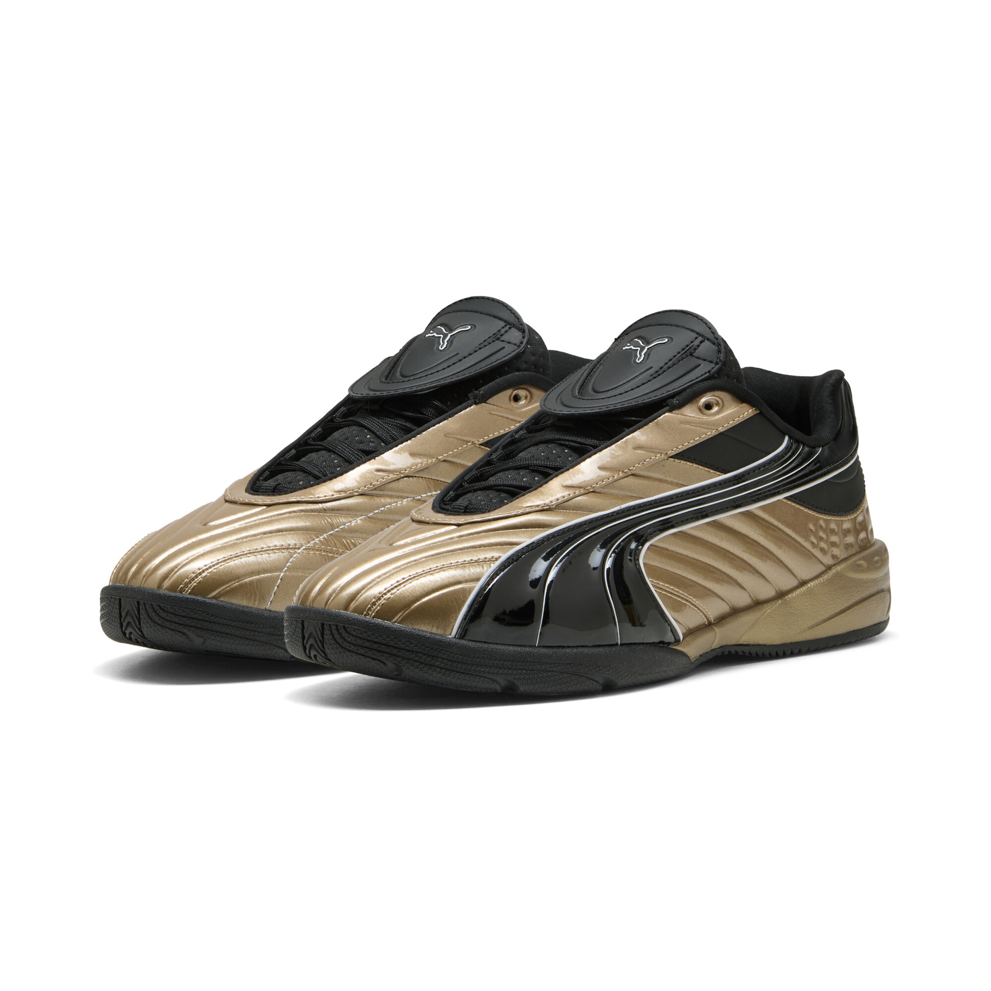 PUMA V-S2 Goalgetter sneakers, Zwart/Goud, Maat 37,5 thumbnail 6