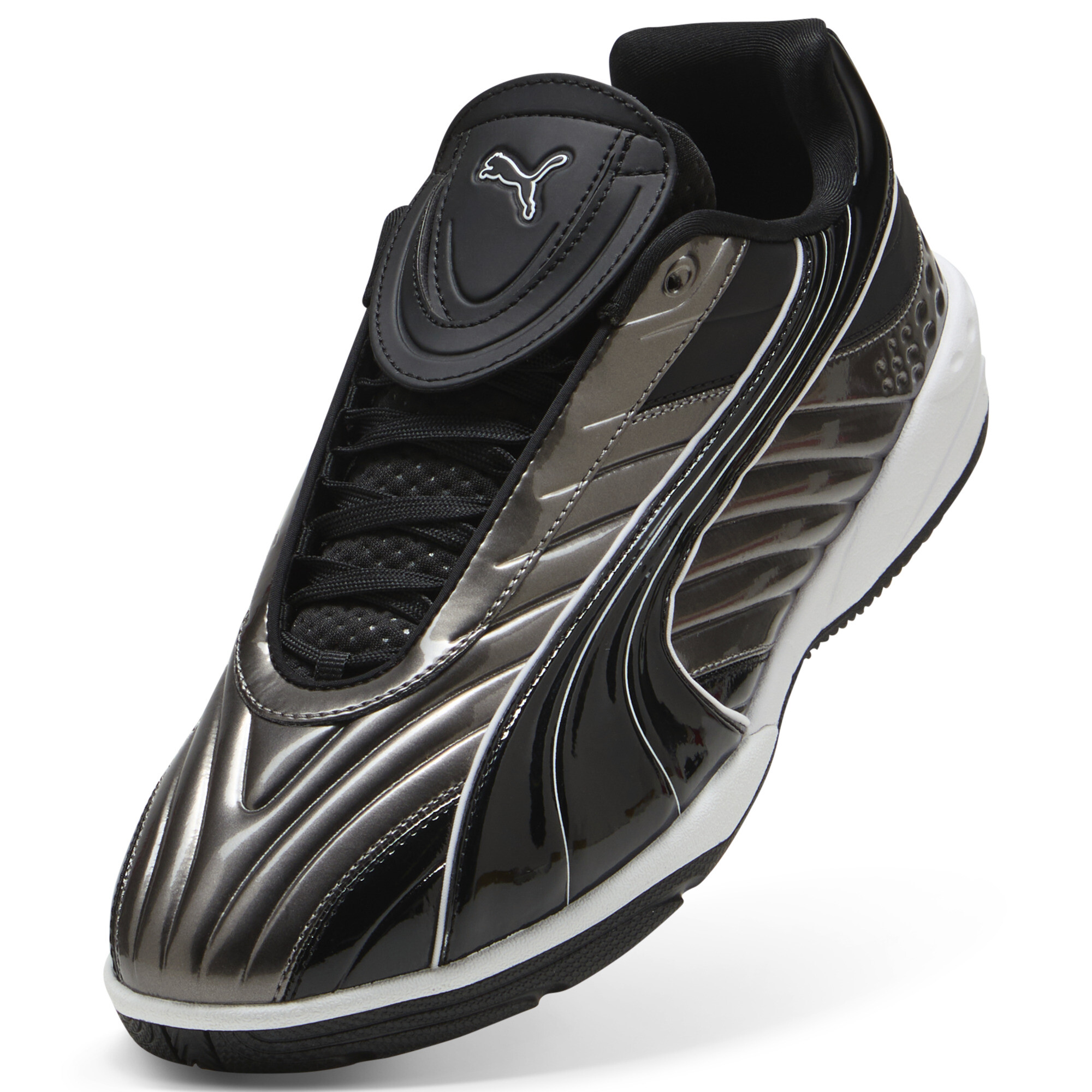 PUMA V-S2 Goalgetter sneakers, Zwart/Zilver, Maat 48 thumbnail 2