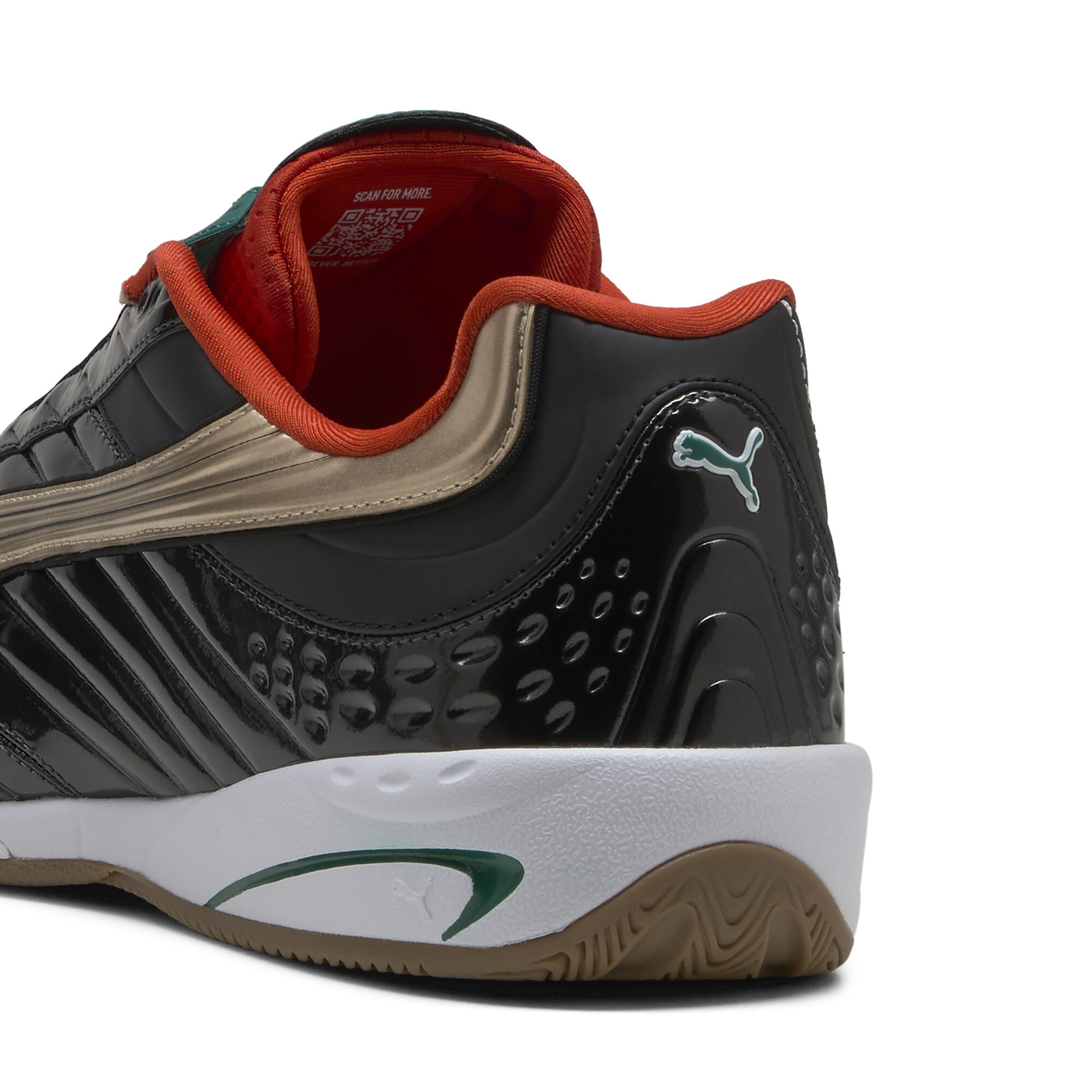 PUMA V-S2 Goalgetter sneakers, Zwart/Goud, Maat 40,5 thumbnail 5