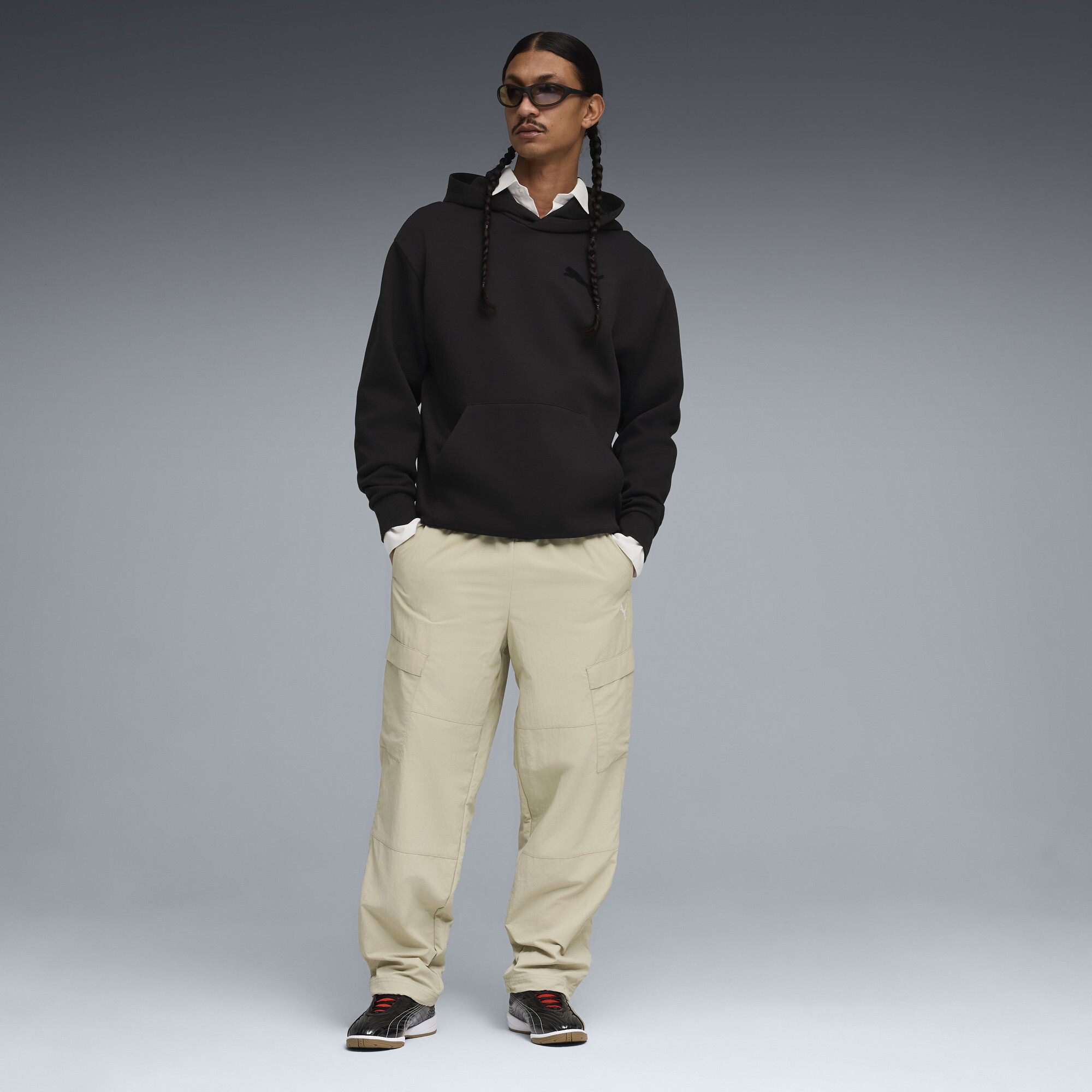 PUMA V-S2 Goalgetter sneakers, Zwart/Goud, Maat 40,5 thumbnail 7