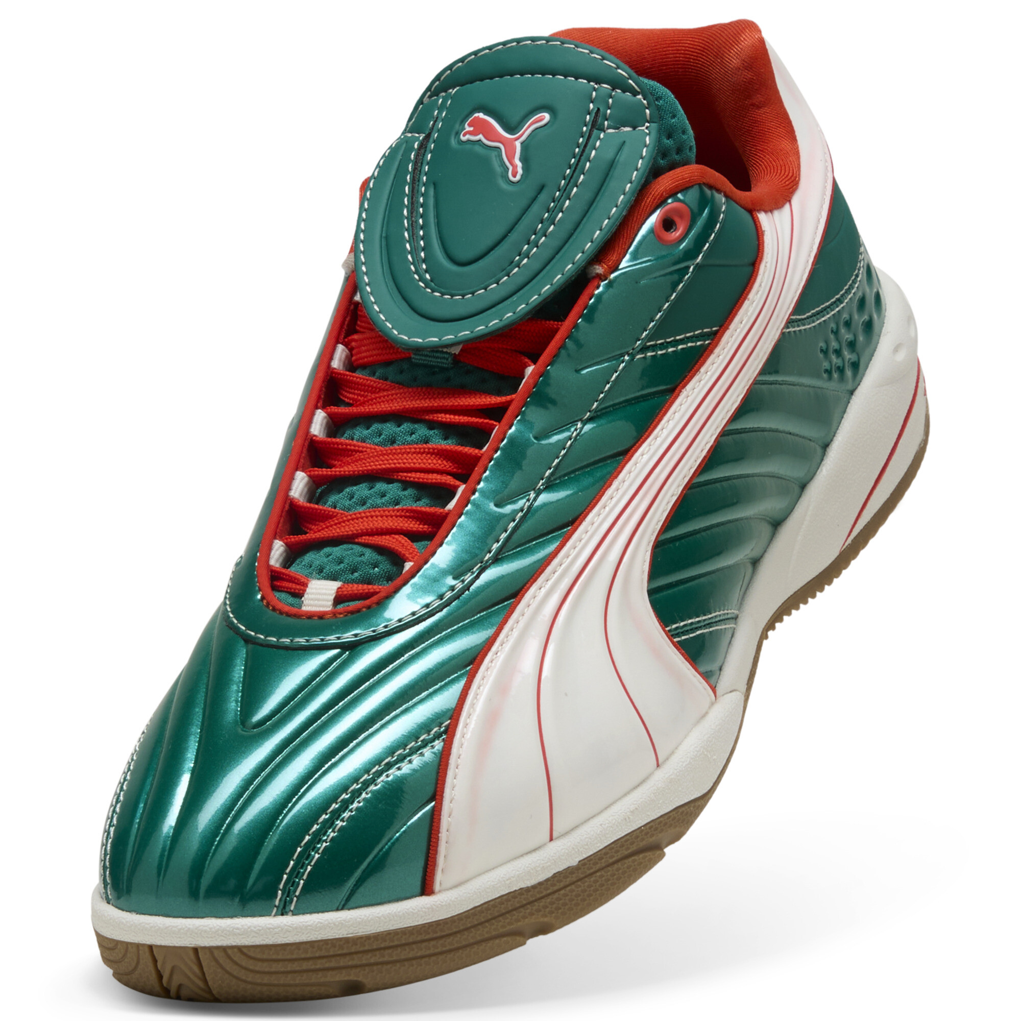 PUMA V-S2 Goalgetter sneakers, Groen/Wit, Maat 46 thumbnail 2