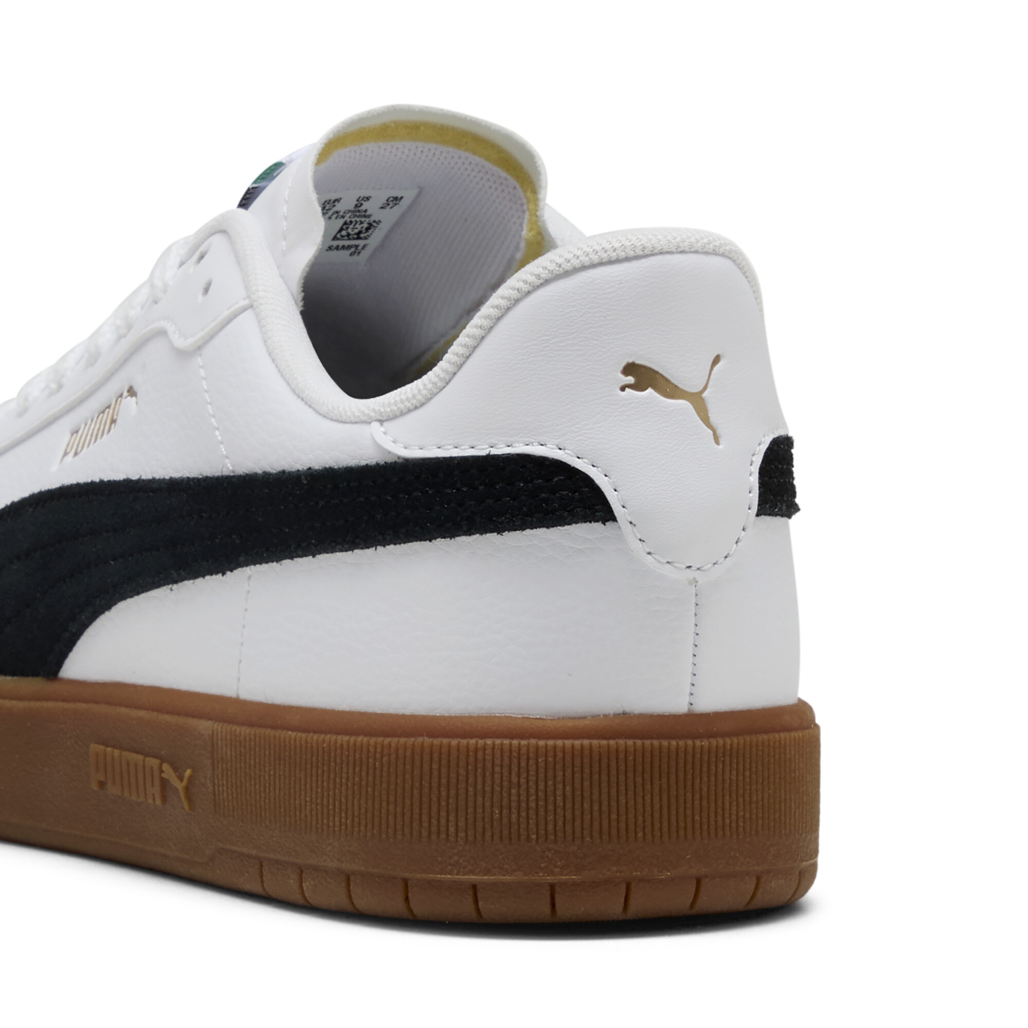 PUMA Ascenso uniseks sneakers, Zwart/Wit/Goud, Maat 38,5 thumbnail 5