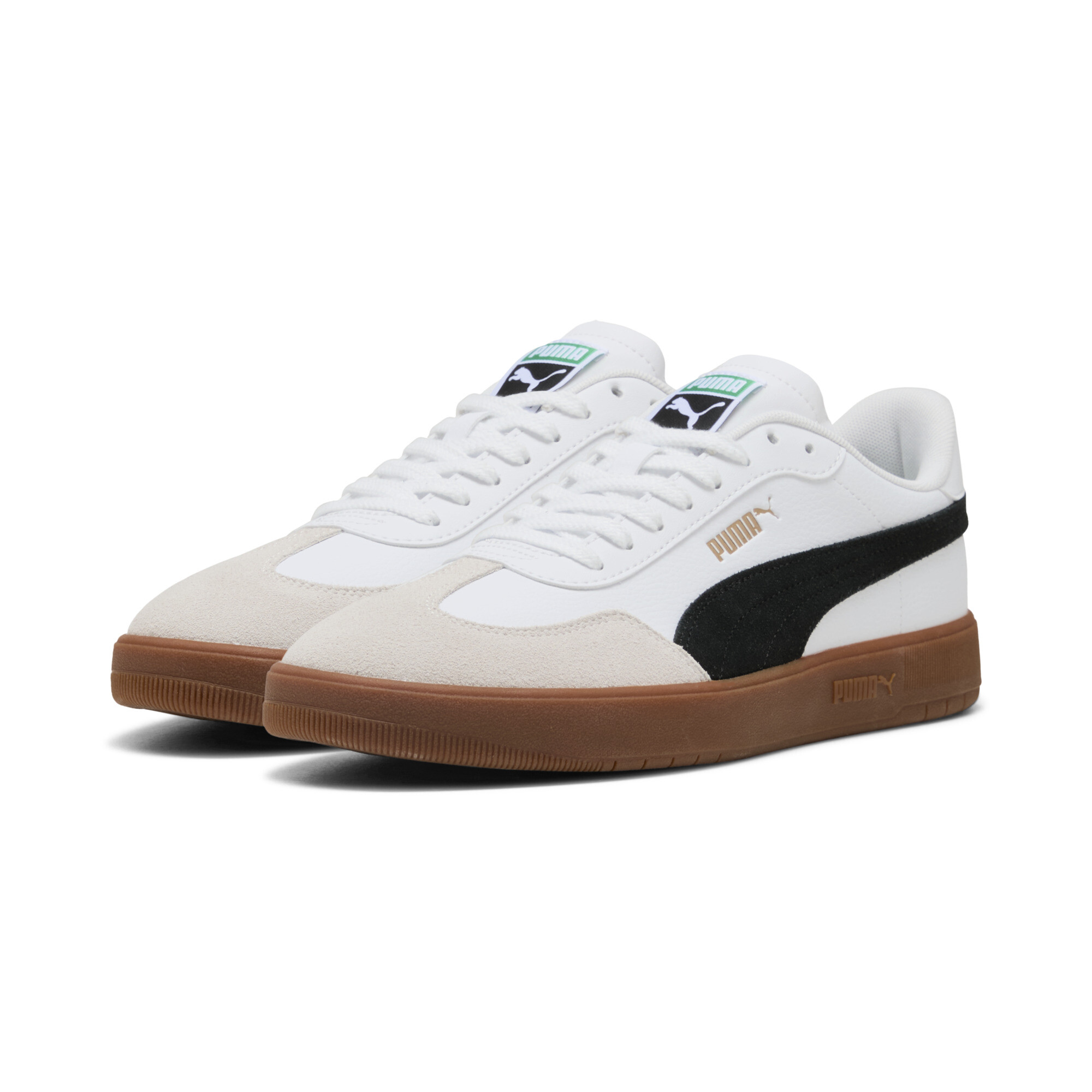 PUMA Ascenso uniseks sneakers, Zwart/Wit/Goud, Maat 38,5 thumbnail 6