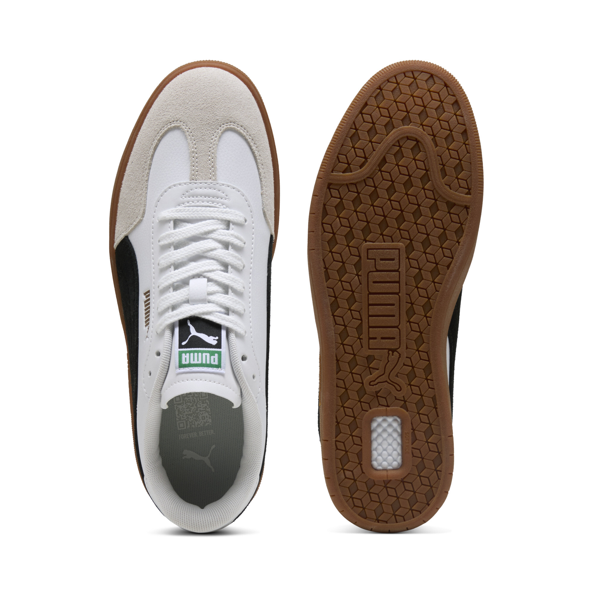 PUMA Ascenso uniseks sneakers, Zwart/Wit/Goud, Maat 38,5 thumbnail 4