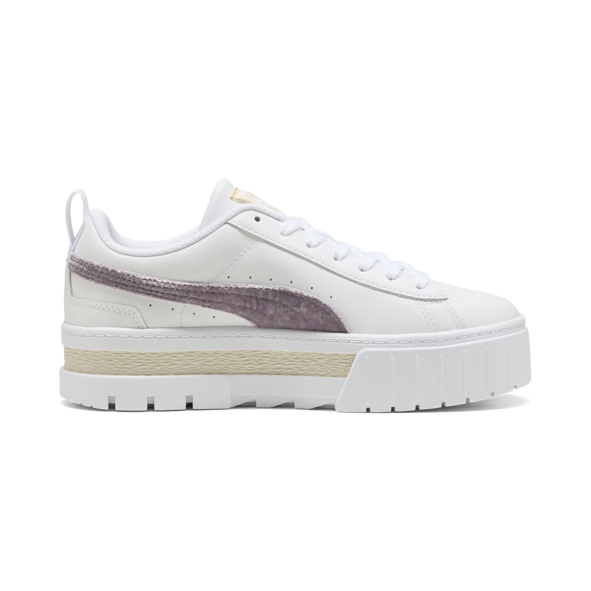 PUMA Mayze Velvet Dream sneakers voor Dames, Wit, Maat 42,5 thumbnail 3