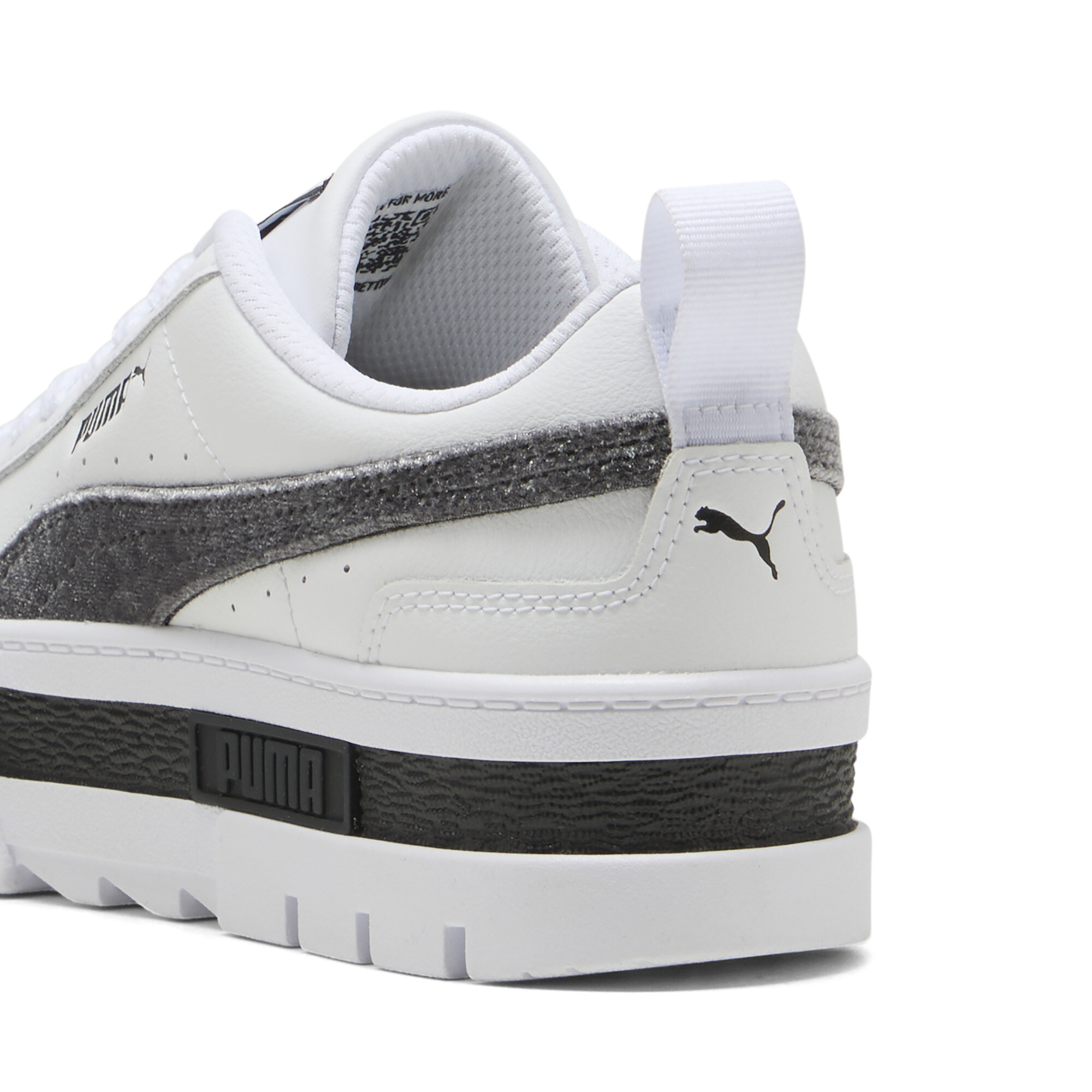 PUMA Mayze Velvet Dream sneakers voor Dames, Grijs/Wit, Maat 40 thumbnail 5