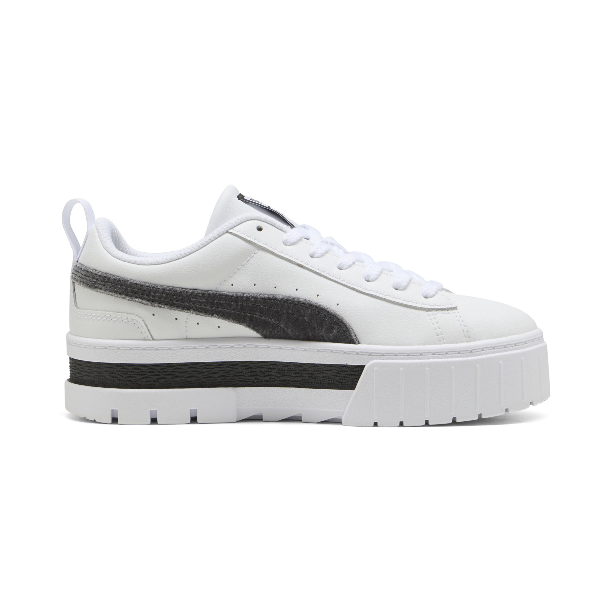 PUMA Mayze Velvet Dream sneakers voor Dames, Grijs/Wit, Maat 40 thumbnail 3