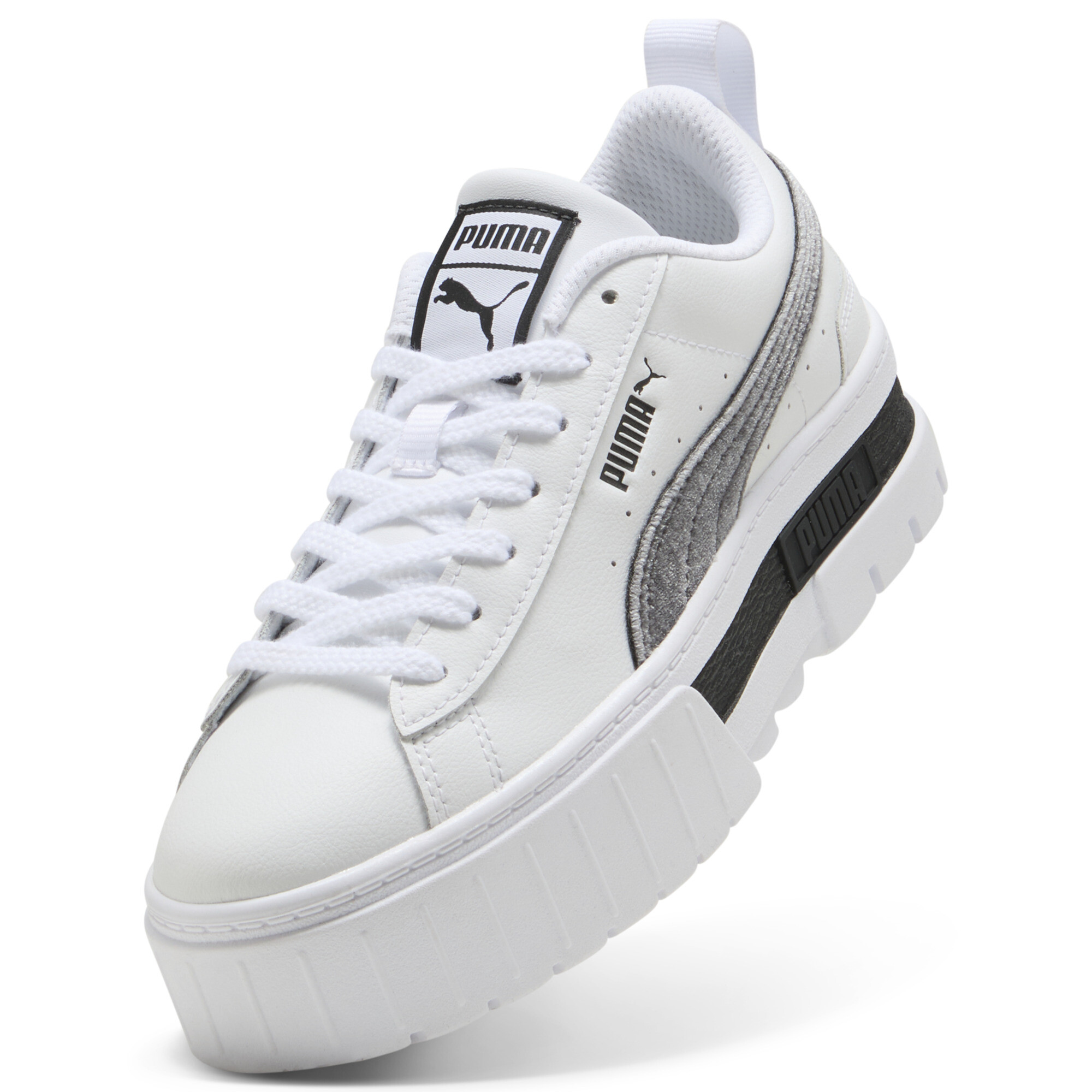 PUMA Mayze Velvet Dream sneakers voor Dames, Grijs/Wit, Maat 40 thumbnail 2