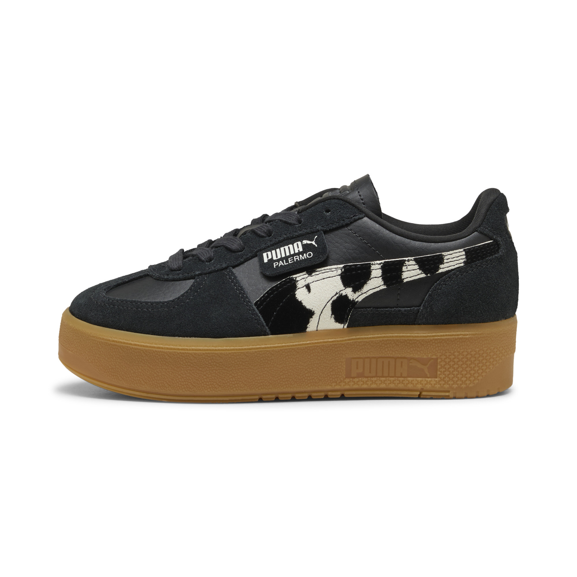PUMA Palermo Elevata Wild Instinct sneakers voor Dames, Zwart, Maat 40,5