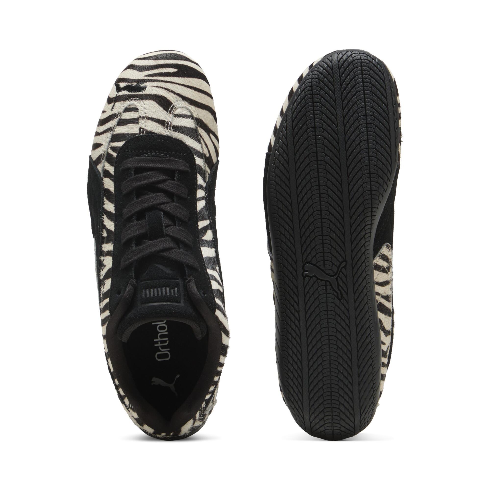 PUMA Speedcat Zebra sneakers voor Dames, Zwart/Wit, Maat 37 thumbnail 5