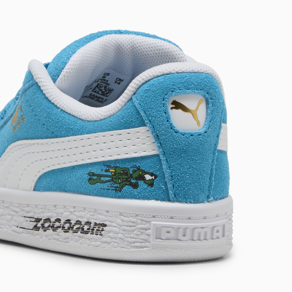 Tenis Super PUMA Suede XL para bebés, Tropical Blue-PUMA White, large-MEX