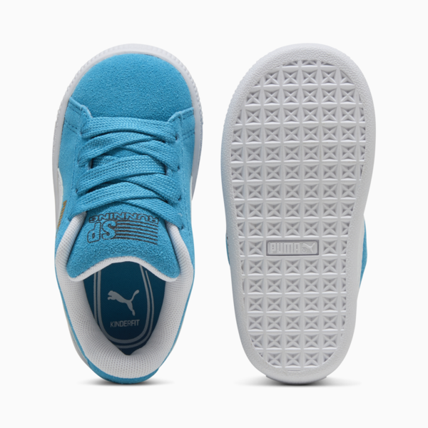 Tenis Super PUMA Suede XL para bebés, Tropical Blue-PUMA White, large-MEX