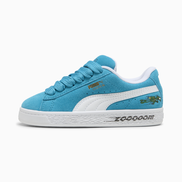 Tenis Suede XL Super PUMA para niños, Tropical Blue-PUMA White, large-MEX