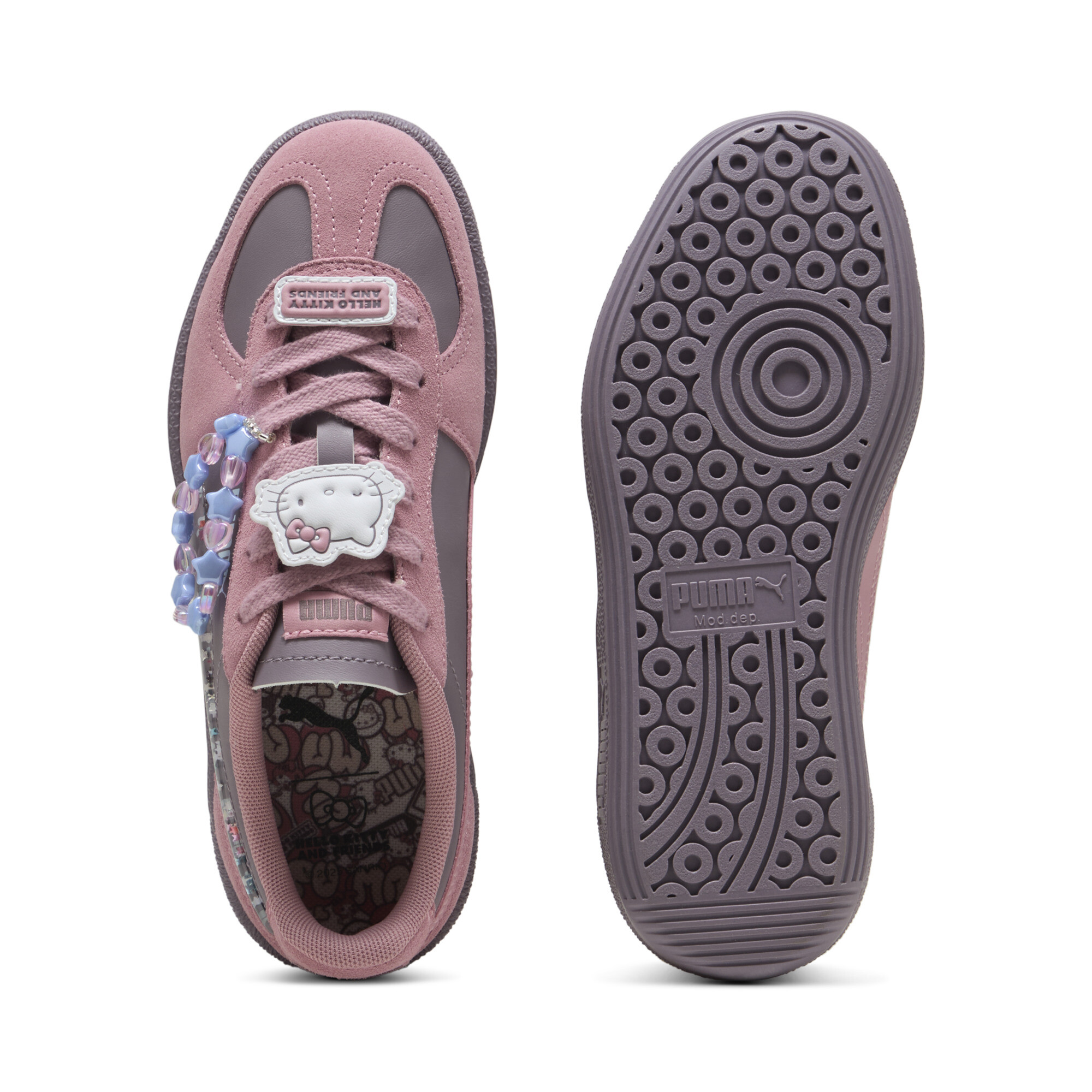 PUMA x HELLO KITTY AND FRIENDS Palermo sneakers voor Dames, Roze, Maat 38,5 thumbnail 5