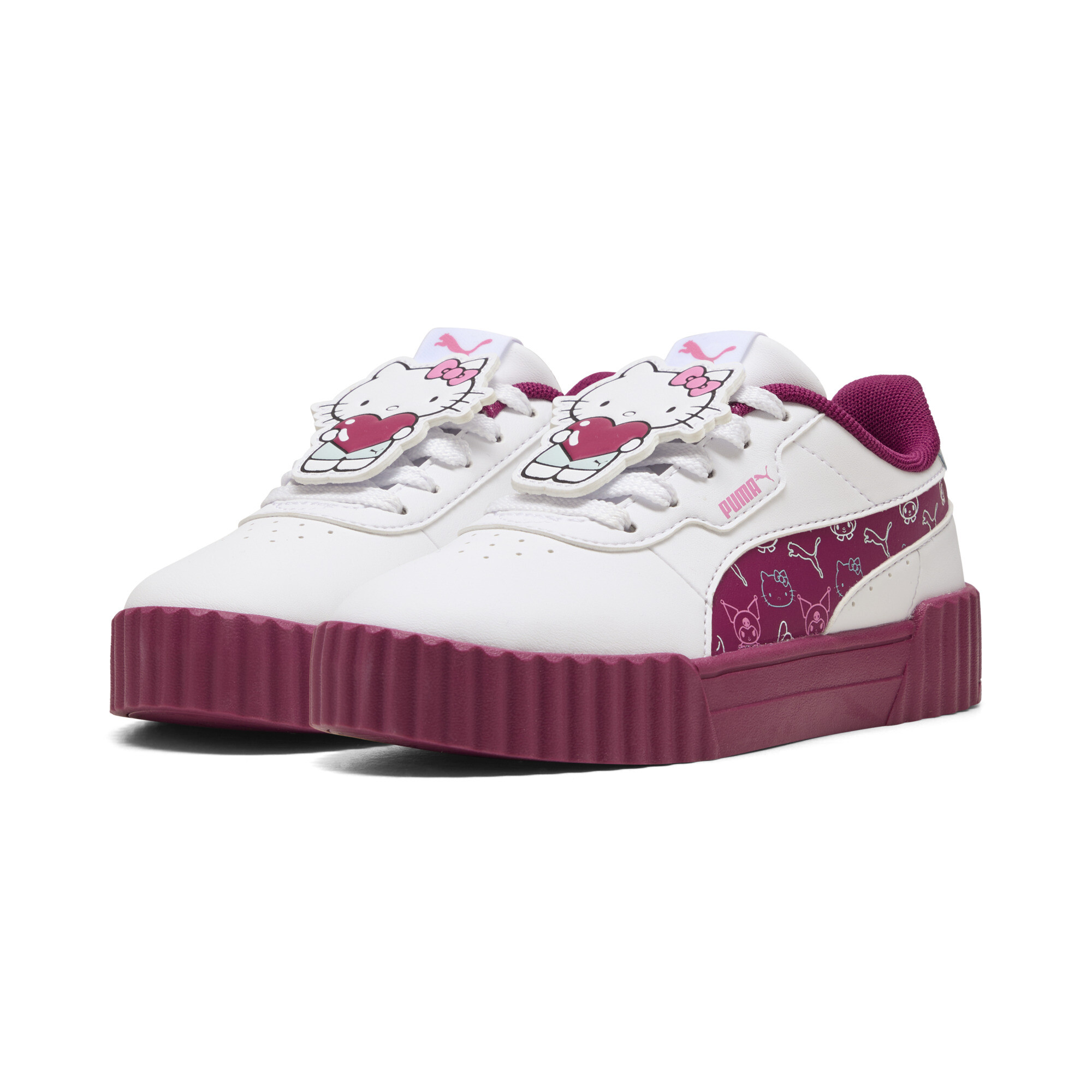 PUMA x HELLO KITTY AND FRIENDS Carina 3.0 sneakers voor Dames, Wit, Maat 31,5 thumbnail 7