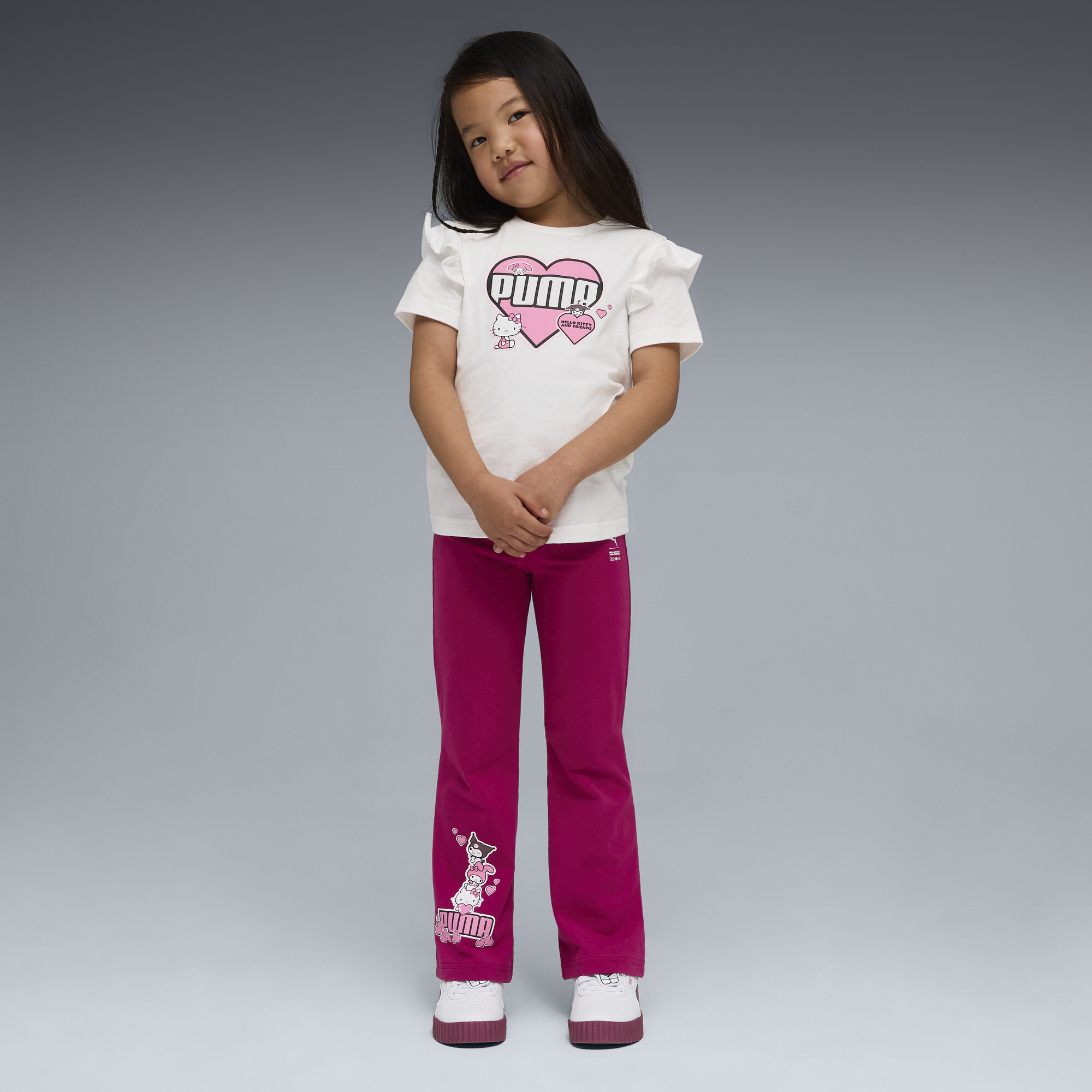 PUMA x HELLO KITTY AND FRIENDS Carina 3.0 sneakers voor Dames, Wit, Maat 31,5 thumbnail 8